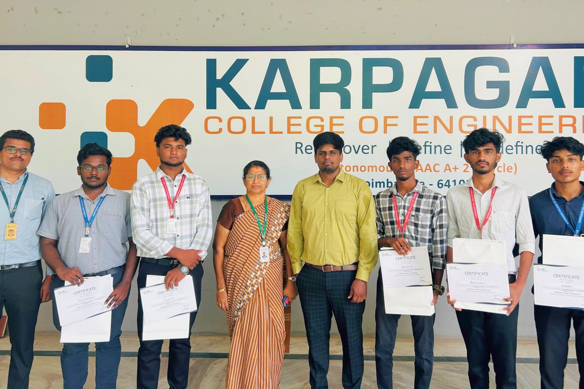 lntedutech's tweet image. L&amp;amp;T EduTech proudly recognizes the Top Performers from the Civil and Mechanical Engineering departments of Karpagam Group of Institutions

#LnTEduTech #TopPerformers #KarpagamInstitutions #EngineeringExcellence #IndustryIntegratedLearning