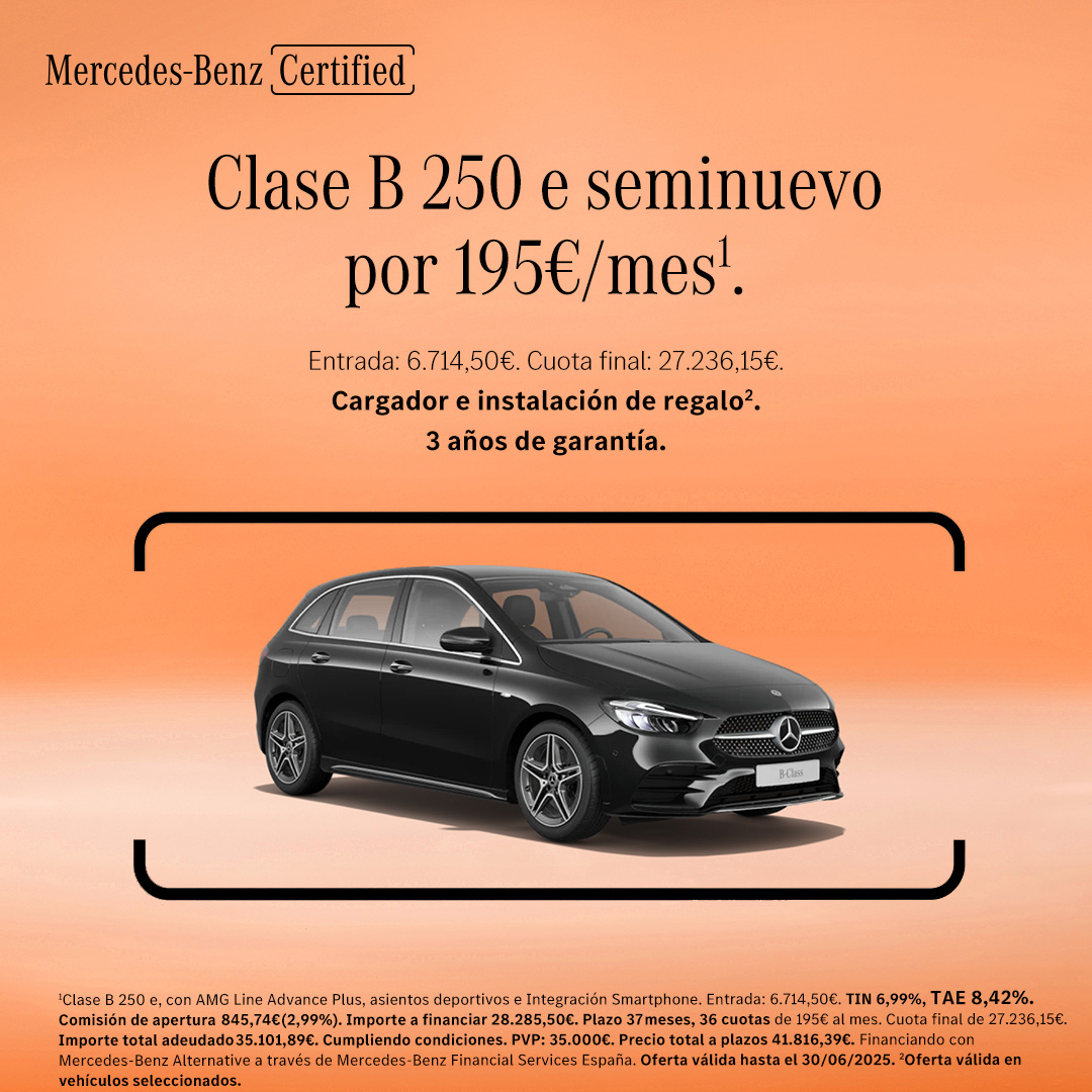 Llegó tu momento. Llévate tu Clase B Híbrido Enchufable seminuevo. Con 3 años de garantía y cargador e instalación de regalo. ​

#MercedesBenz