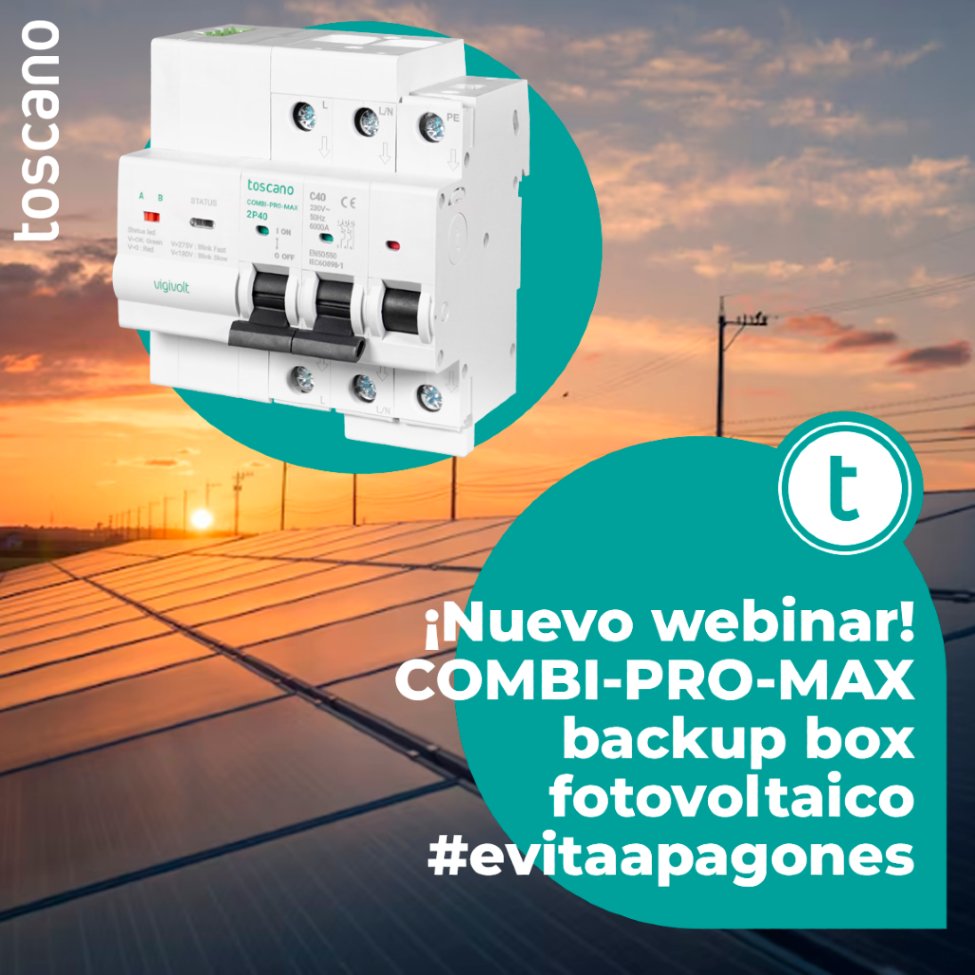 ¡Nuevo WEBINAR! ⚡🥇

🏝️ ¿Qué es un sistema backup fotovoltaico?
⚡ ¿Cómo funciona?
😎 ¿Cómo se instala?

Todo eso y más en nuestro próximo webinar.
Usa el siguiente formulario para conseguir tu plaza -&gt; f.mtr.cool/kzvoqqepfx