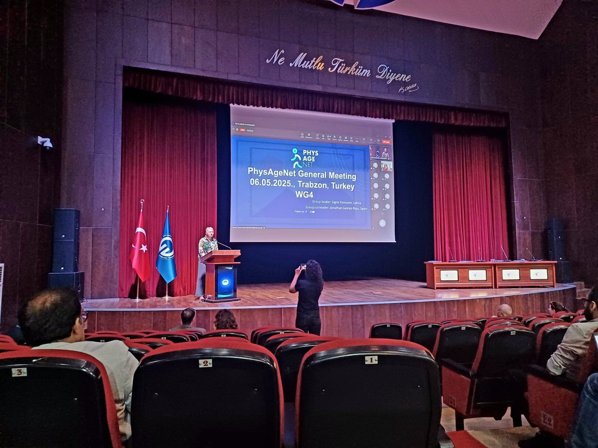 FundeSalud (@fundesalud_ex) on Twitter photo Participamos en la Conferencia Final de <a href="/physagenet/">EU COST Action PhysAgeNet</a> & EGRAPA en Trabzon 🇹🇷 centrada en la actividad física basada en evidencia en personas mayores. 🧬🌿
📍 Lugar: Universidad Técnica del Mar Negro, Trabzon, Turquía Participamos en la Conferencia Final de <a href="/physagenet/">EU COST Action PhysAgeNet</a> & EGRAPA en Trabzon 🇹🇷 centrada en la actividad física basada en evidencia en personas mayores. 🧬🌿
📍 Lugar: Universidad Técnica del Mar Negro, Trabzon, Turquía