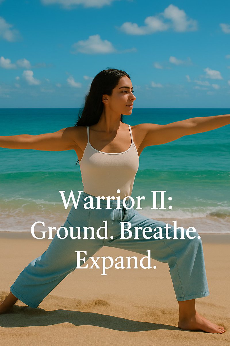 YogaLife_style's tweet image. 🌊 Tips &amp;amp; Tricks Tuesday

Ignite your energy with Warrior II.
Ground your back foot, open your heart, and breathe deeply.
Feel the strength. Stay present.

#Yogalifestyle #BeachYoga #TipsAndTricksTuesday #WarriorPose #MindfulEnergy