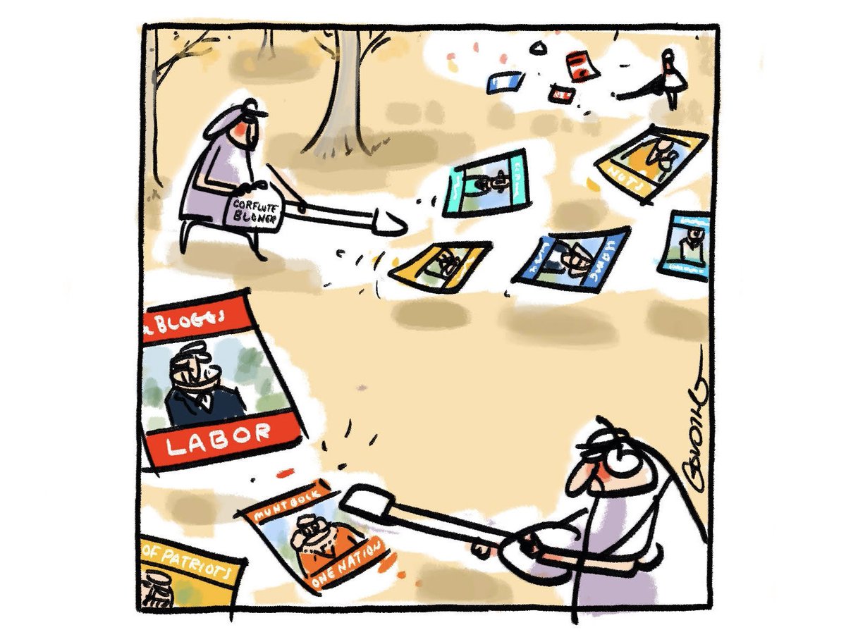 Post-election campaign autumnal corflute blowers <a href="/theage/">The Age</a>