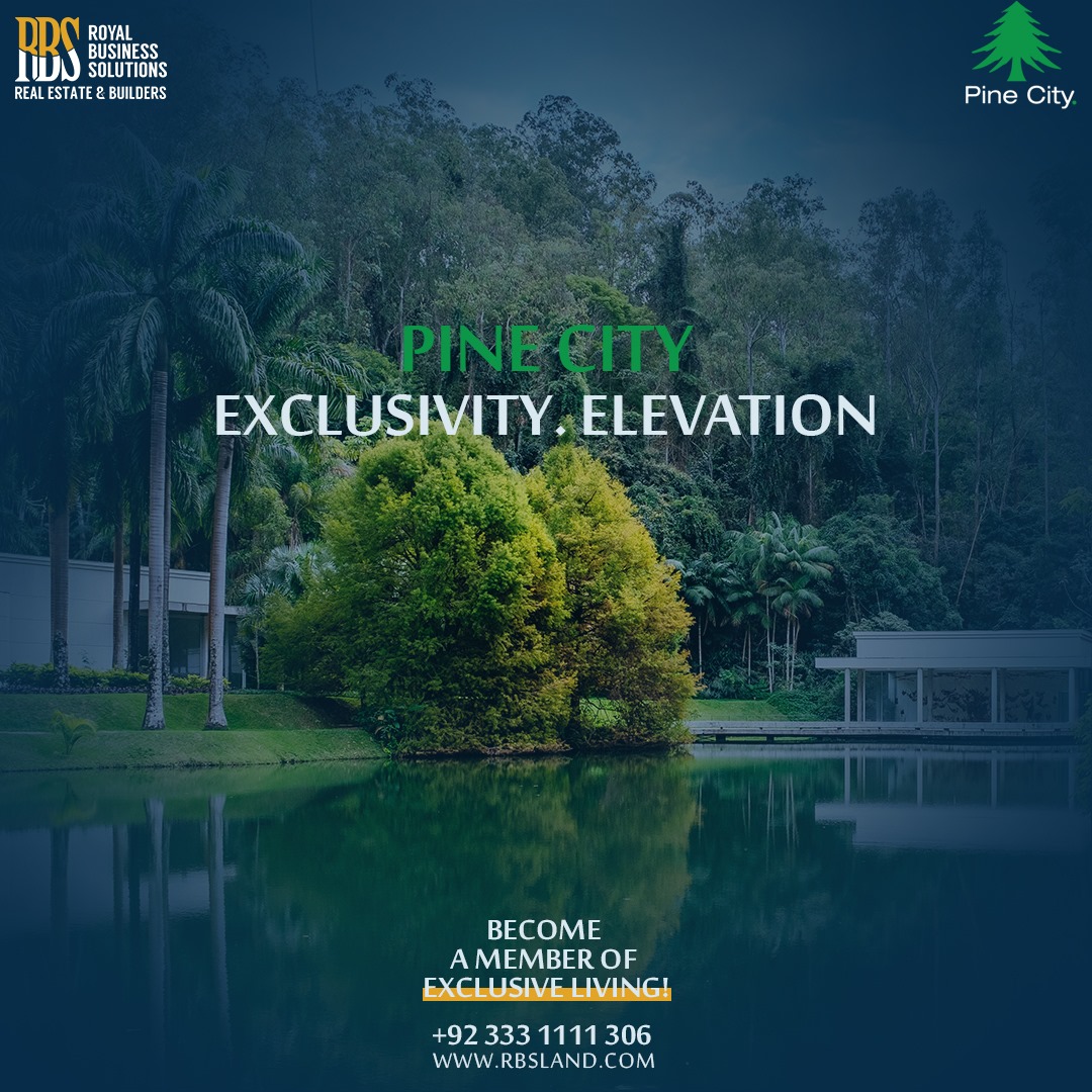 🌲 PINE CITY
EXCLUSIVITY. ELEVATION.
Experience premium living in the heart of nature.
📞 +92 331 518 0022
🌐 rbsland.com
#RBSRealEstate #PineCity #ExclusiveLiving #LuxuryLifestyle