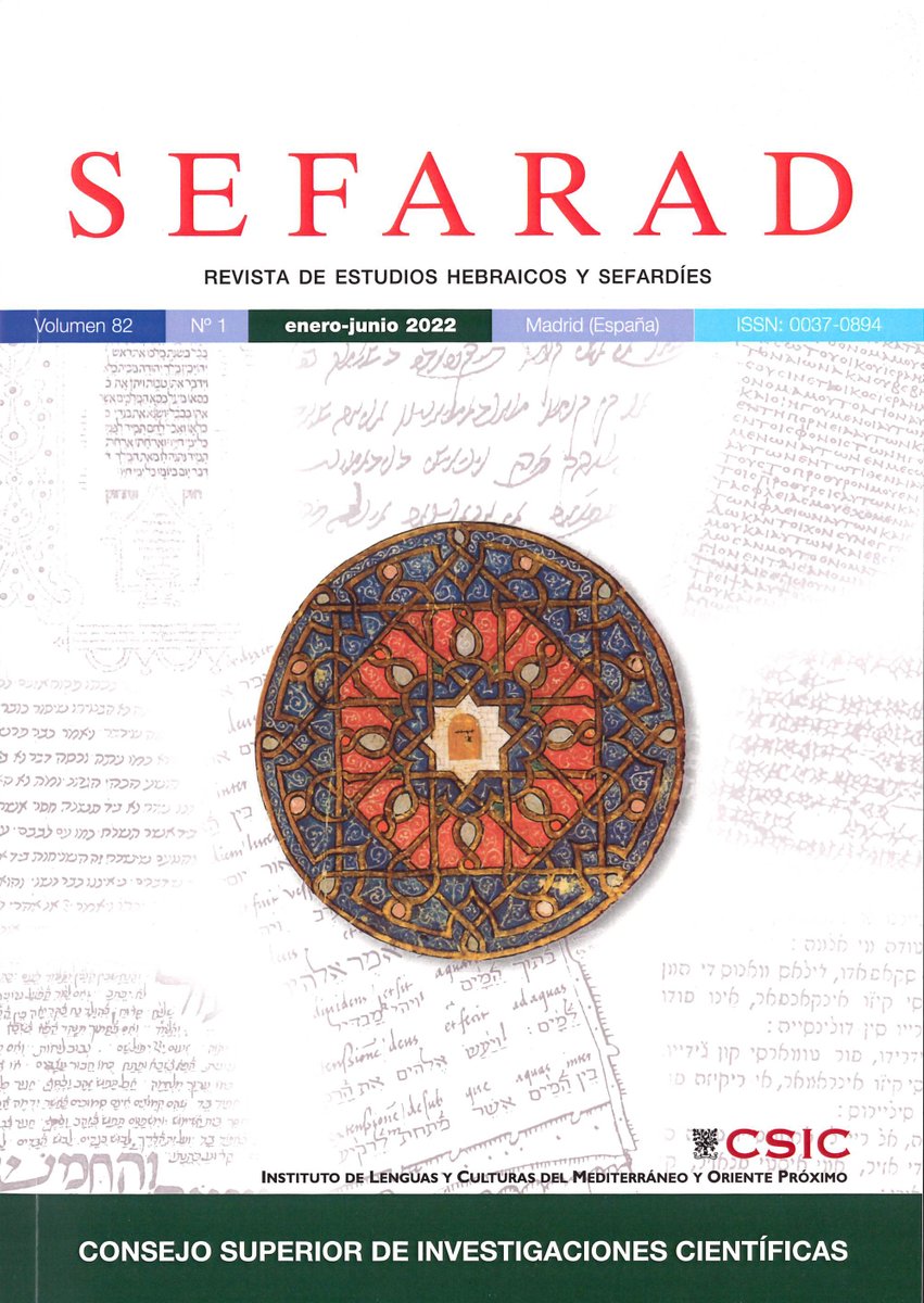 Editorial CSIC (@editorialcsic) on Twitter photo 📙Ya disponibles los dos números correspondientes al año 2024 de la revista Sefarad, que edita el Instituto de Lenguas y Culturas del Mediterráneo y Oriente Próximo
Puedes leerlos aquí 👇
🔸sefarad.revistas.csic.es/index.php/sefa…
🔸sefarad.revistas.csic.es/index.php/sefa…
#csic #RevistasCSIC #accesoabierto 📙Ya disponibles los dos números correspondientes al año 2024 de la revista Sefarad, que edita el Instituto de Lenguas y Culturas del Mediterráneo y Oriente Próximo
Puedes leerlos aquí 👇
🔸sefarad.revistas.csic.es/index.php/sefa…
🔸sefarad.revistas.csic.es/index.php/sefa…
#csic #RevistasCSIC #accesoabierto