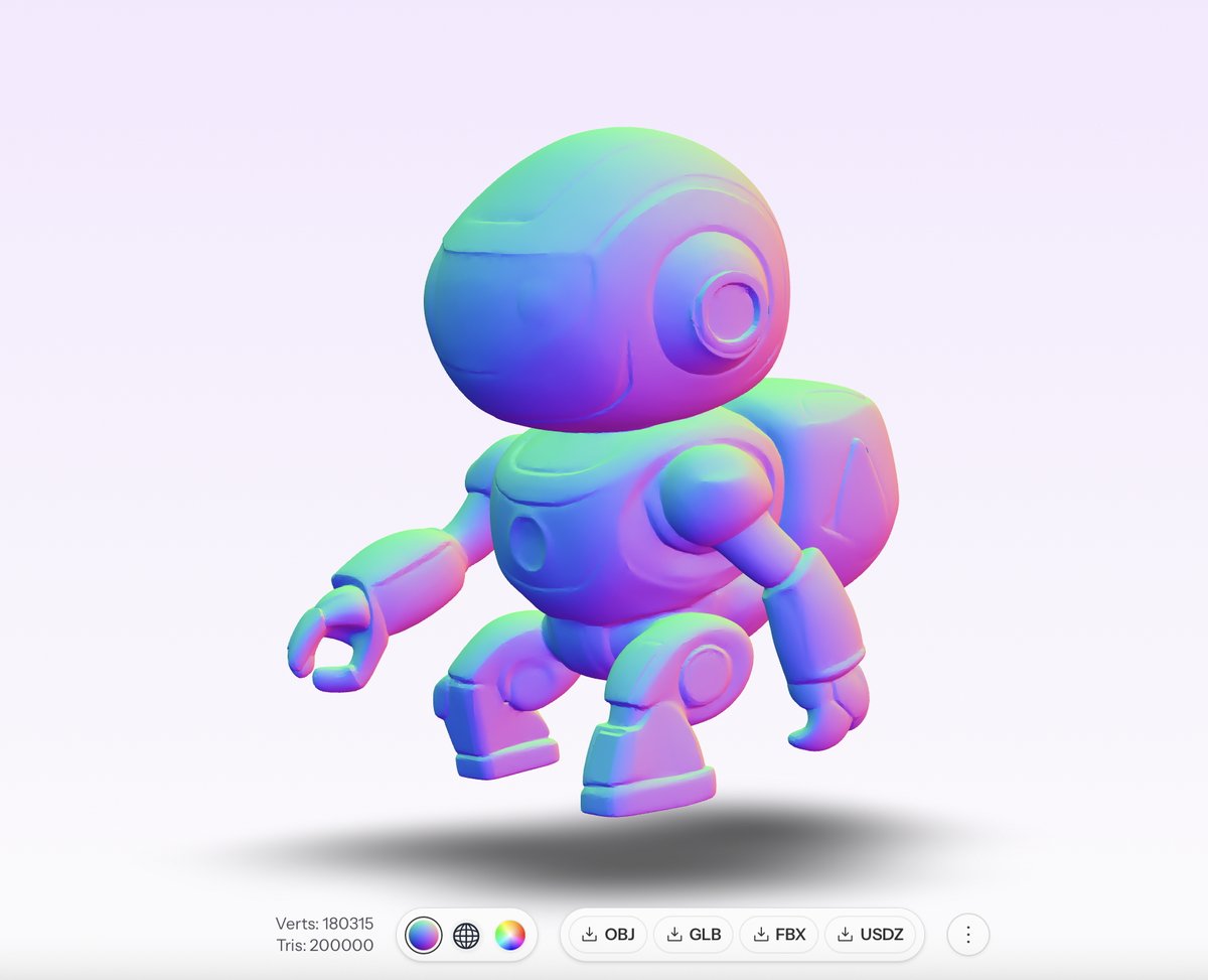 _stingraze's tweet image. My rendering of a web robot created by Common Sense Machines&apos; Chat to 3D. 3d.csm.ai 
I&apos;m planning to make Grow My Search into a 3D interactive web crawler starting with this. ☺️🤖🚀
#GrowMySearch #webcrawler #3D