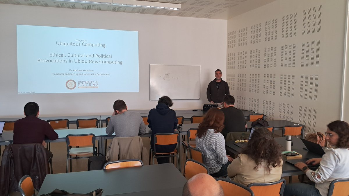 Andreas Komminos is visiting us this week, and today we start with ubiquitous computing provocations. Excited for the deep discussions ahead <a href="/lasige/">LASIGE</a> <a href="/TechPeopleLab/">Tech&People Lab @ ULisboa</a> <a href="/cienciasulisboa/">CIÊNCIAS ULisboa</a>