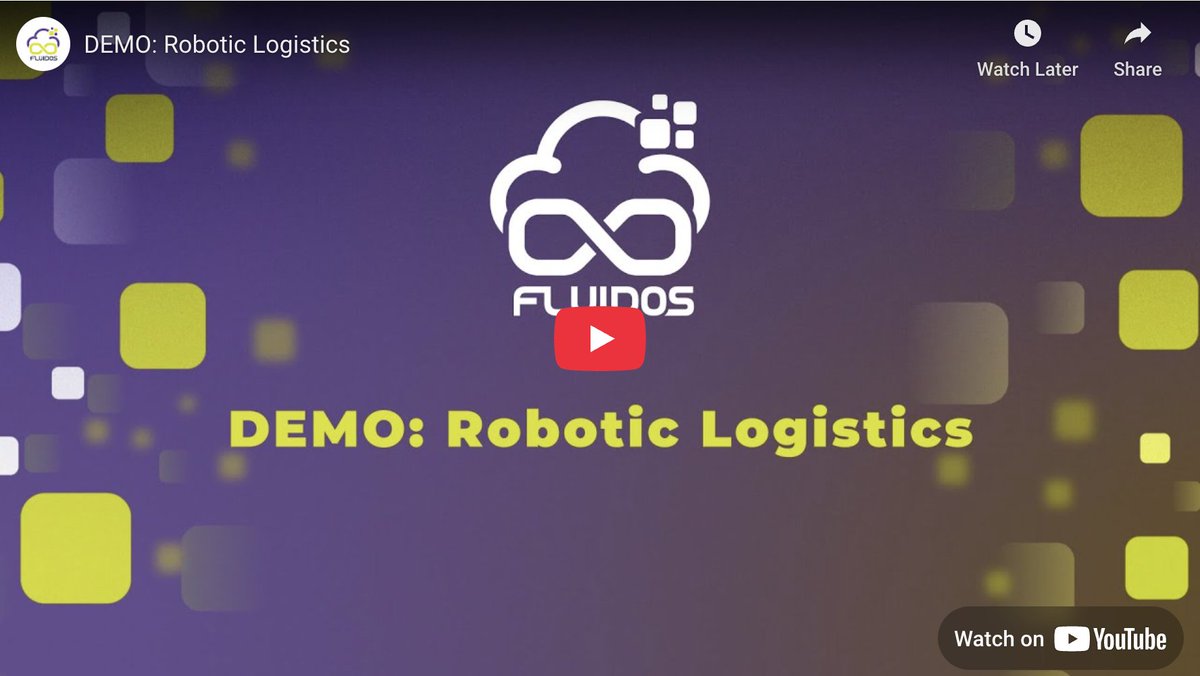 Fluidosproject's tweet photo. 🤖 How can autonomous robots adapt to real-time changes in their environment?
🎥 Watch how #FLUIDOS enables dynamic workload migration across the #edge-#cloudcontinuum to power smarter, more responsive #robotic #logistics.
👉 https://t.co/xX7uPlvNPv
#IoT #HorizonEurope https://t.co/17Md2gs8zi