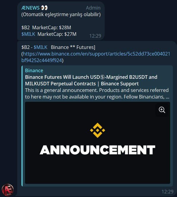 AltcoinEvreni's tweet photo. Ænews Haberi Sonrası 

#Mılk %30 Arttı Buda 20xTe %600 Civarı KÂR Demek 🎯

#B2 %20 Arttı Buda 20xTe %400 Civarı KÂR Demek 🎯 https://t.co/AcSogw7QPm