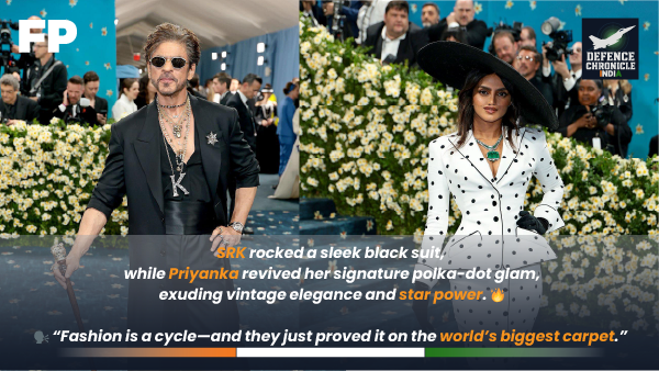 TheDCIndia's tweet photo. SRK & Priyanka Chopra’s #MetGala2025 looks took us back to Don (2006) era!
Same charm. Same polka dots. Same 🔥
Fashion is a full circle.
#ShahRukhKhan #PriyankaChopra #MetGalaThrowback #DCIEntertainment #bollywoodnews
👉 Follow @TheDCIndia https://t.co/4SHAYNeVoO