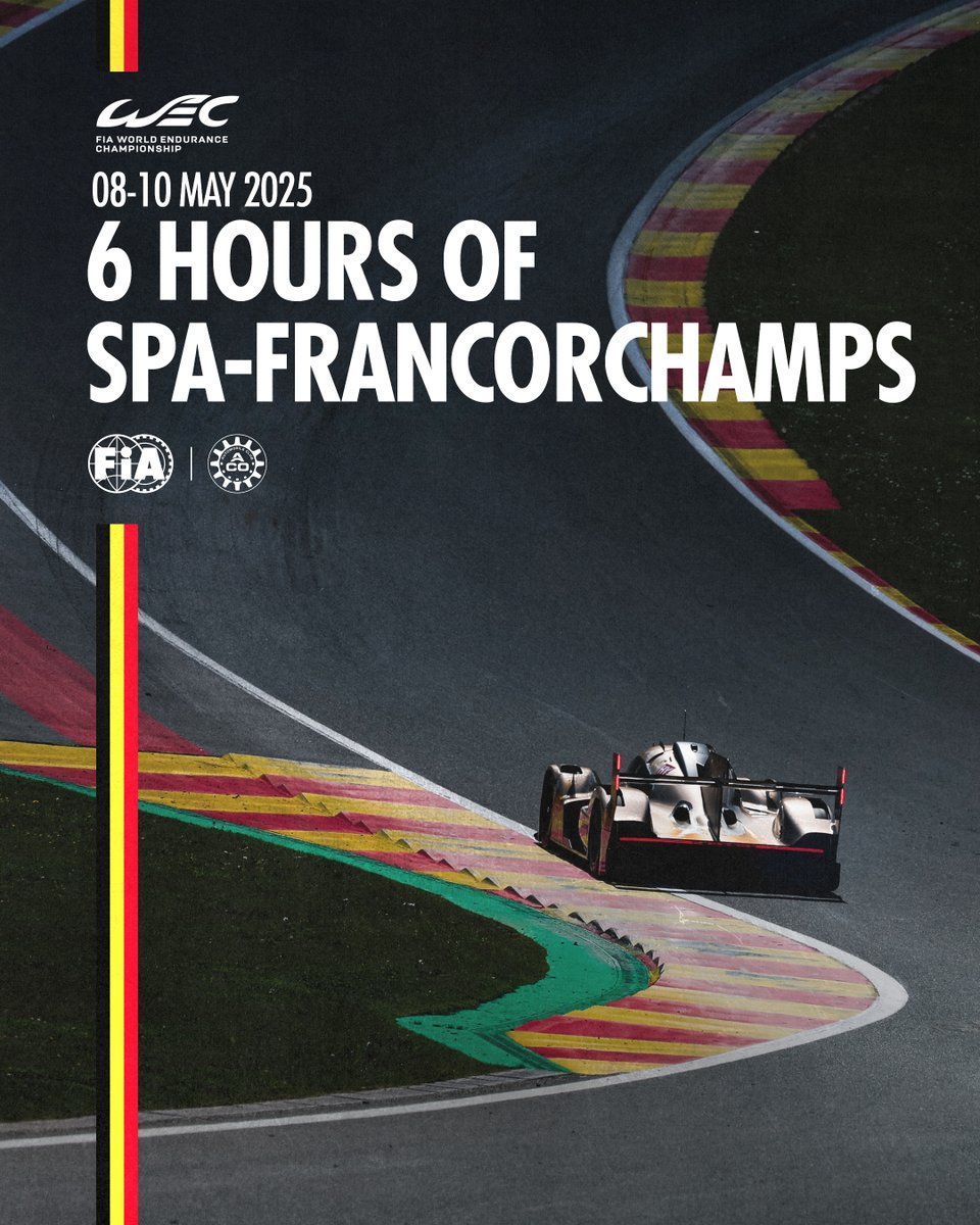 FIA (@fia) on Twitter photo Itโs race week!
<a href="/circuitspa/">Spa-Francorchamps</a> welcomes Round 3 of the <a href="/FIAWEC/">FIA World Endurance Championship</a> this weekend, the TotalEnergies 6 Hours of Spa ๐คฉ๐ง๐ช
#FIA #WEC #6HSpa Itโs race week!
<a href="/circuitspa/">Spa-Francorchamps</a> welcomes Round 3 of the <a href="/FIAWEC/">FIA World Endurance Championship</a> this weekend, the TotalEnergies 6 Hours of Spa ๐คฉ๐ง๐ช
#FIA #WEC #6HSpa