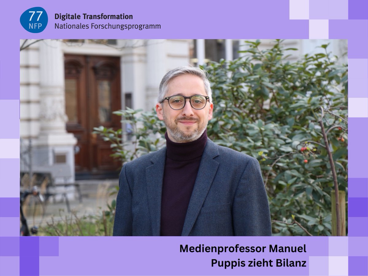 Das NFP 77 liefert «überzeugende Antworten» auf die Frage, wie digitale Technologien Gesellschaft und Politik verändern. 

Interview mit Prof. Manuel Puppis, Mitglied der Leitungsgruppe und Professor für Medien- und Kommunikationspolitik:

nfp77.ch/de/rOjmcy4Ac9U…

#Forschung #KI