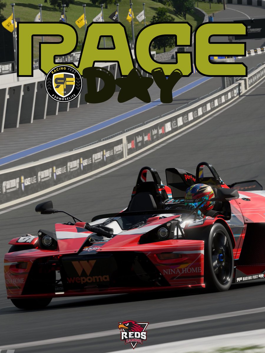 Reds Gaming GT (@redsgaming_gt) on Twitter photo π Β‘ππΌπΎπ πΏπΌπ! π
π| Racing Fest World Tour 2 β R1
<a href="/RacingFest/">Racing Fest</a>
π₯ | 20:00H
π¦
| <a href="/Caste_TheKid/">REDS_Caste</a>
π | KTM X-BOW Rβ12
π¨ | <a href="/dj_nanu_/">βπΌπ»π_βπππ¦</a>
πΈ | <a href="/Caste_TheKid/">REDS_Caste</a>
π | Eiger Nordwand
π₯ | twitch.tv/eliteproject
@Redsgaming_esp
#GoReds π¦
π΄
@Thegranturismo #GT7 π Β‘ππΌπΎπ πΏπΌπ! π
π| Racing Fest World Tour 2 β R1
<a href="/RacingFest/">Racing Fest</a>
π₯ | 20:00H
π¦
| <a href="/Caste_TheKid/">REDS_Caste</a>
π | KTM X-BOW Rβ12
π¨ | <a href="/dj_nanu_/">βπΌπ»π_βπππ¦</a>
πΈ | <a href="/Caste_TheKid/">REDS_Caste</a>
π | Eiger Nordwand
π₯ | twitch.tv/eliteproject
@Redsgaming_esp
#GoReds π¦
π΄
@Thegranturismo #GT7