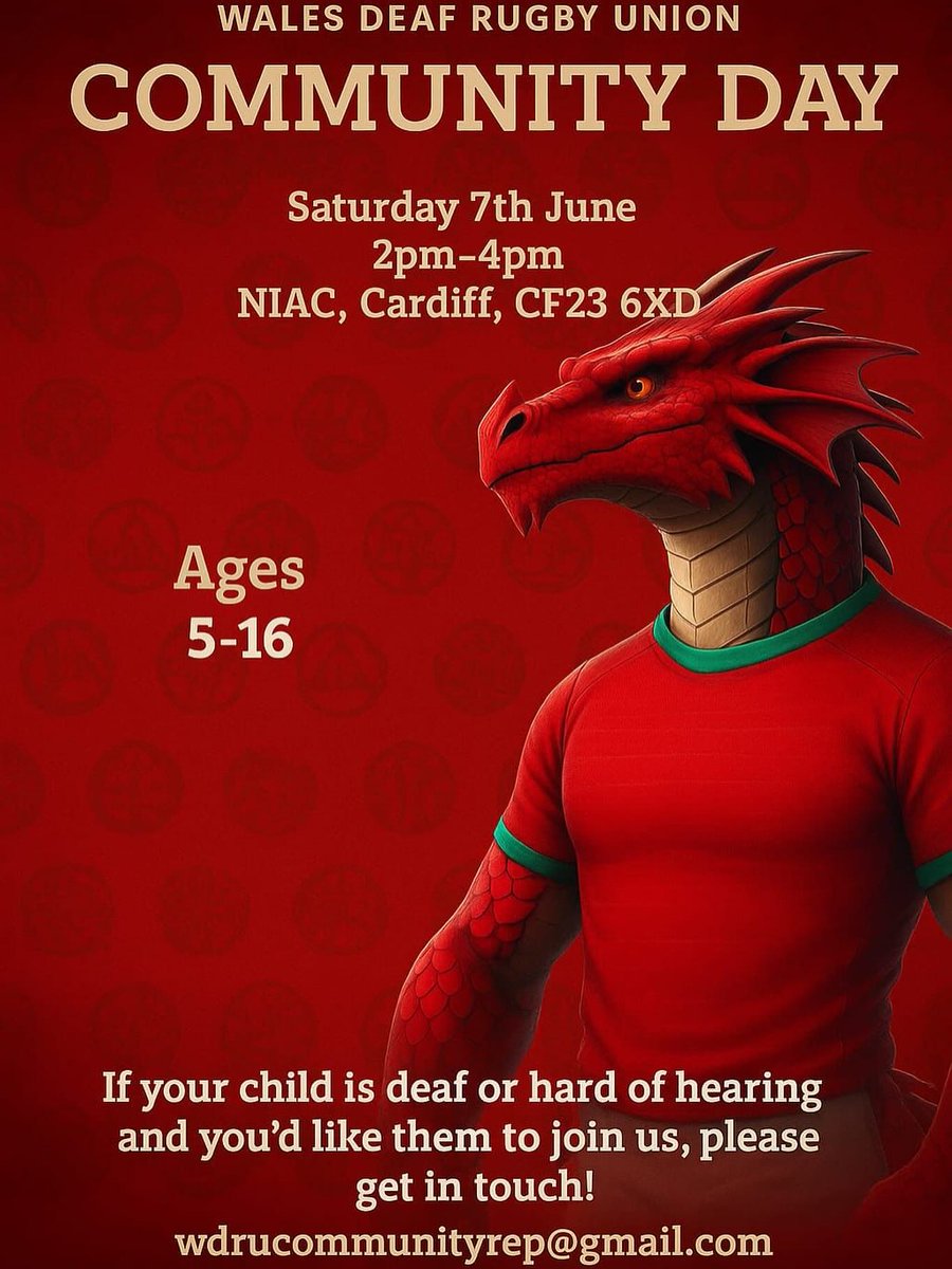 Are you D/deaf or hard of hearing and want to try rugby? Check out <a href="/WalesDeafRugby/">WRU Deaf</a> Union's Community event below!🏉

Ydych chi'n fyddar neu'n drwm eich clyw ac eisiau rhoi cynnig ar rygbi? Edrychwch ar ddigwyddiad Cymunedol Undeb Rygbi Byddar Cymru isod!

facebook.com/plugins/post.p…