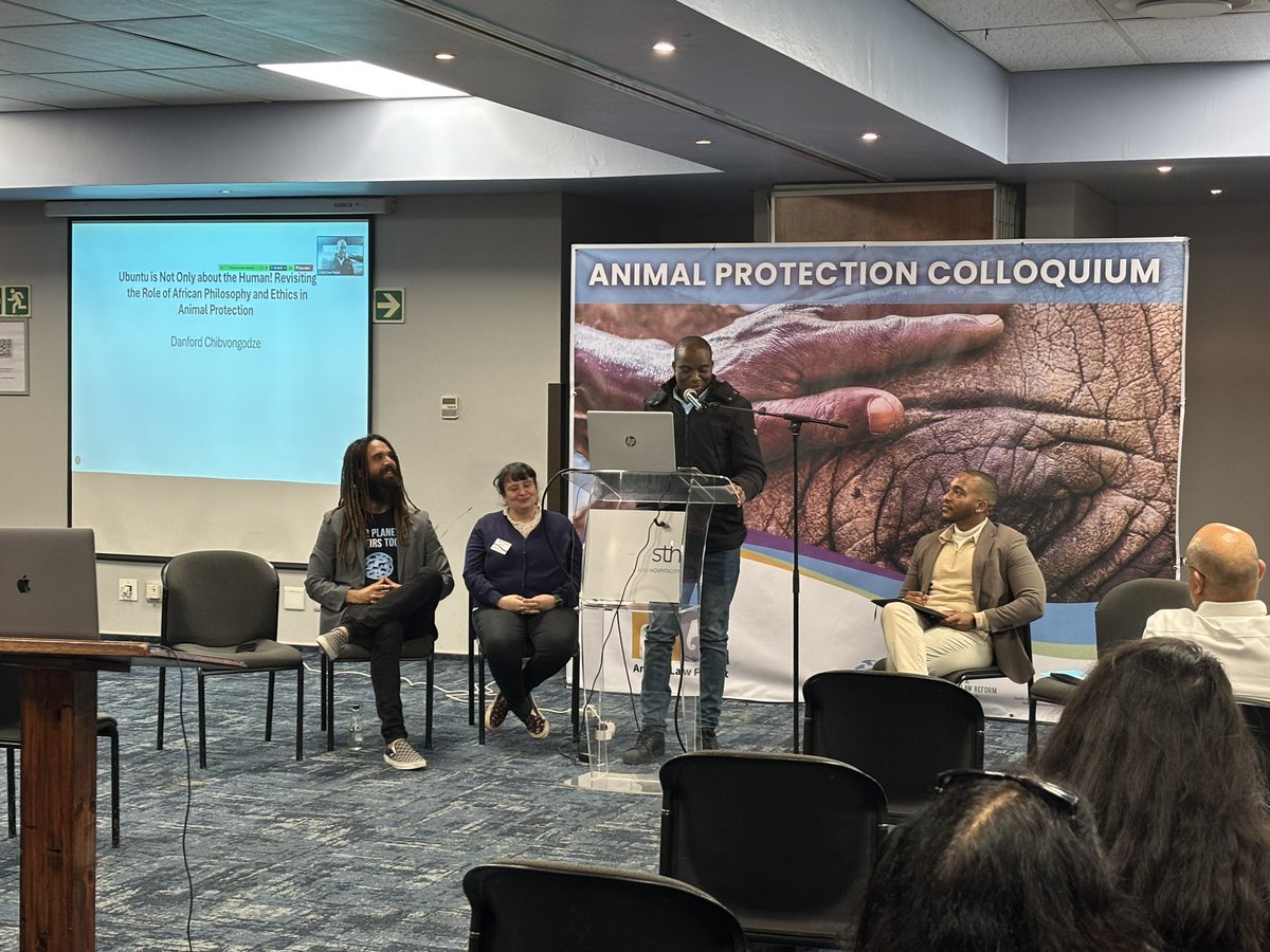 Fantastic panel at Colloquium considering animal law reform in South Africa considering human animal interconnectedness <a href="/SAIFAC_UJ/">SAIFAC</a> <a href="/blog_alm/">@Blog_ALM</a> <a href="/AnimalLawReform/">Animal Law Reform</a>