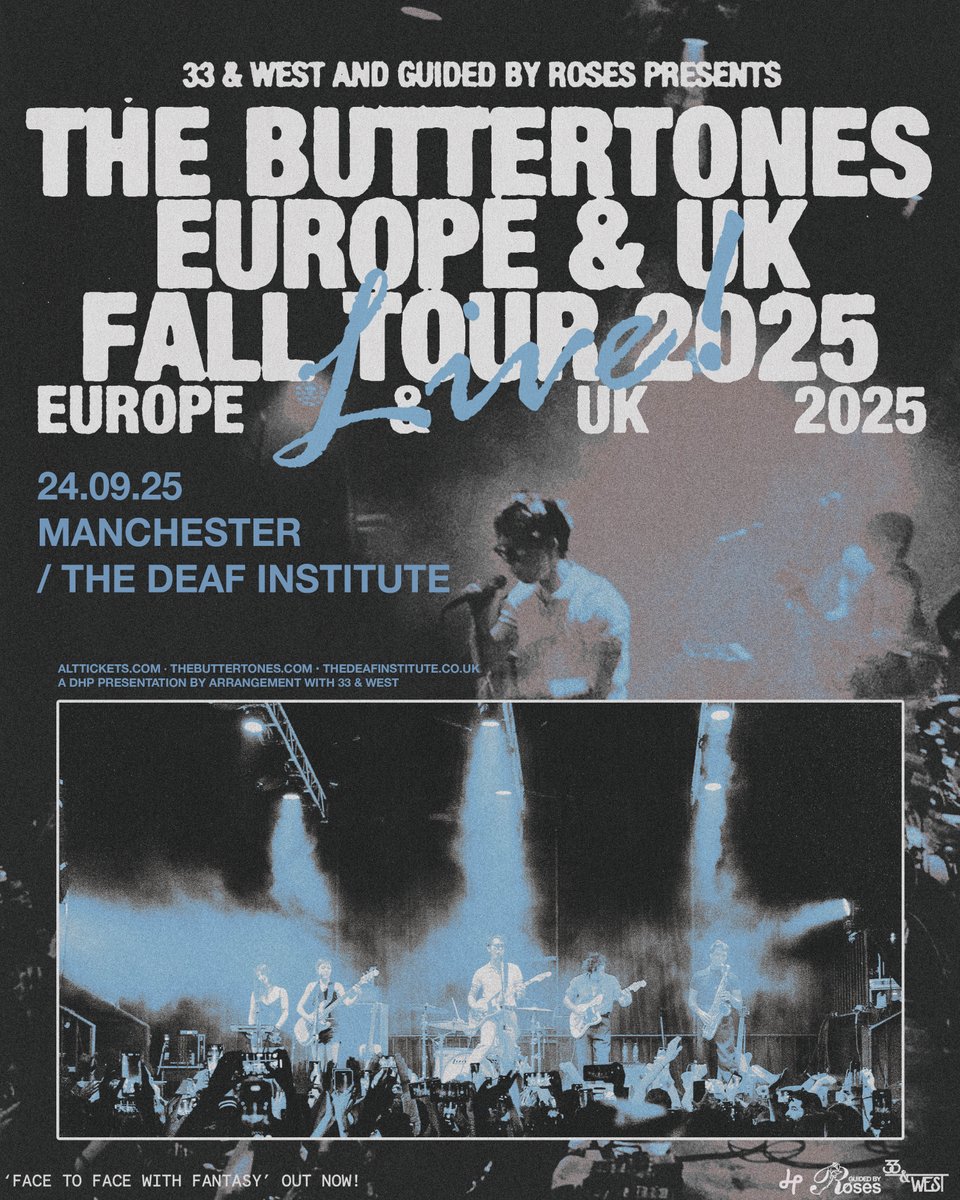 DHP Family (@dhpfamily) on Twitter photo Los Angeles-based cult rock band <a href="/Btonesband/">The Buttertones</a> play a show at <a href="/DeafInstitute/">The Deaf Institute</a> on 24th September!
Tickets go on sale this Friday at 10am, set a reminder: tinyurl.com/yc4y29w6 Los Angeles-based cult rock band <a href="/Btonesband/">The Buttertones</a> play a show at <a href="/DeafInstitute/">The Deaf Institute</a> on 24th September!
Tickets go on sale this Friday at 10am, set a reminder: tinyurl.com/yc4y29w6