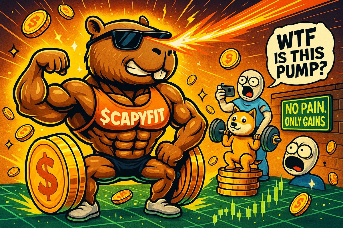WARNING ⚠️
Do NOT stare directly at $CAPYFIT gains without sunglasses.
Side effects include:
✔️ Sudden urge to bench Dogecoin
✔️ Screaming “WAGMI” in public
✔️ Unexplained abs
👇Drop your most unhinged gym meme.
We’ll rate it with protein powder. 💥🐹
#CAPYFIT #MemeCoin