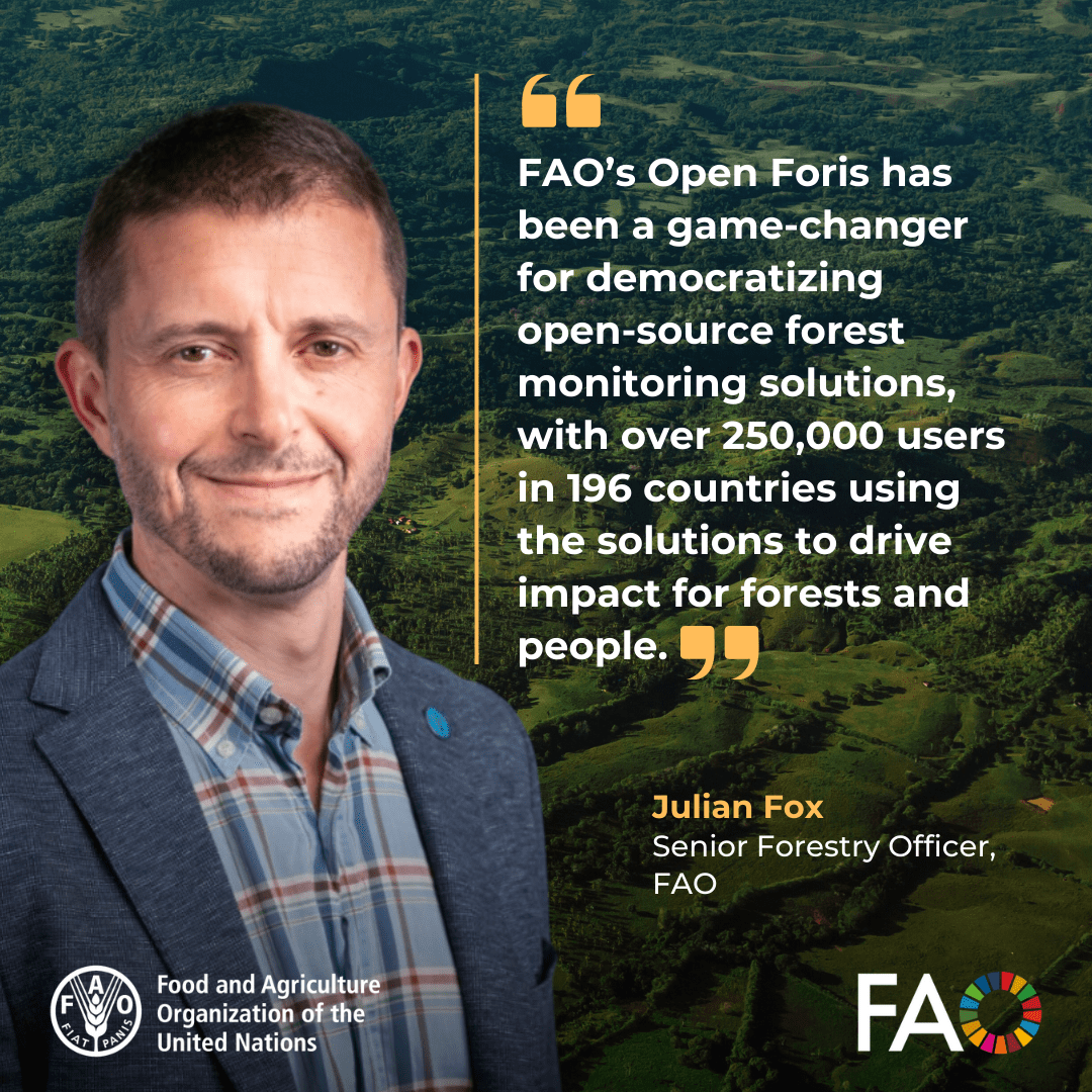 FAO Forestry (@faoforestry) on Twitter photo FAO’s #OpenForis has been a game-changer for democratizing open-source forest monitoring solutions, with over 250,000 users in 196 countries using the solutions to drive impact for forests and people, <a href="/FAO/">Food and Agriculture Organization</a>’s <a href="/juliancfox/">Julian Fox</a> tells the #GEOGlobalForum
<a href="/OpenForis/">Open Foris</a> FAO’s #OpenForis has been a game-changer for democratizing open-source forest monitoring solutions, with over 250,000 users in 196 countries using the solutions to drive impact for forests and people, <a href="/FAO/">Food and Agriculture Organization</a>’s <a href="/juliancfox/">Julian Fox</a> tells the #GEOGlobalForum
<a href="/OpenForis/">Open Foris</a>