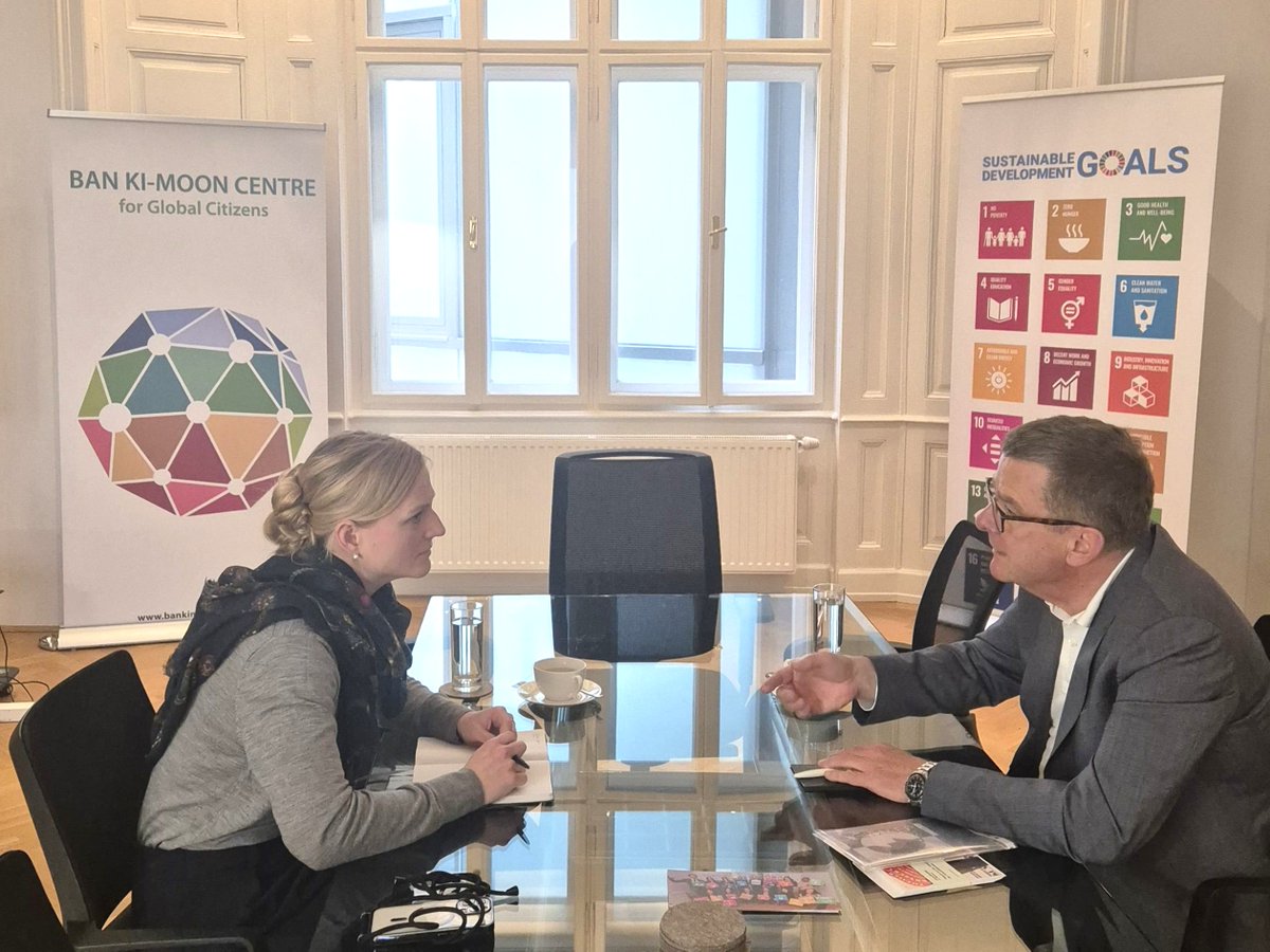 Monika Froehler (@mofroehler) on Twitter photo Delighted to meet Dr. Wolfgang Renner, Director <a href="/SocialCityWien/">Social City Wien</a> Academy! Great exchange on collaboration between <a href="/Stadt_Wien/">Stadt Wien</a> and <a href="/bankimooncentre/">Ban Ki-moon Centre for Global Citizens</a>. 🤝The Vienna City Library serves as a hub for the Vienna Manifest on "digital humanism".
More info: shorturl.at/dCHoc Delighted to meet Dr. Wolfgang Renner, Director <a href="/SocialCityWien/">Social City Wien</a> Academy! Great exchange on collaboration between <a href="/Stadt_Wien/">Stadt Wien</a> and <a href="/bankimooncentre/">Ban Ki-moon Centre for Global Citizens</a>. 🤝The Vienna City Library serves as a hub for the Vienna Manifest on "digital humanism".
More info: shorturl.at/dCHoc