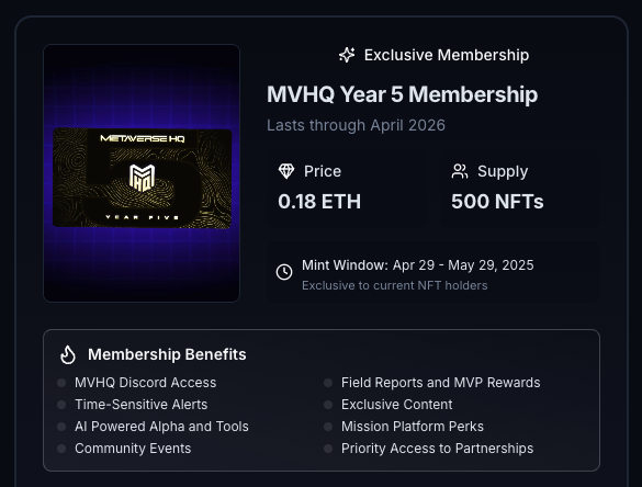 We gotta talk about <a href="/Metaverse_HQ/">Metaverse HQ</a> 
Genuinely one of the top web3 communities you could join.... and you got only 3 days left to pick up a key. I have been in here since the start and have learned incredible amounts of info and knowledge from everyone.