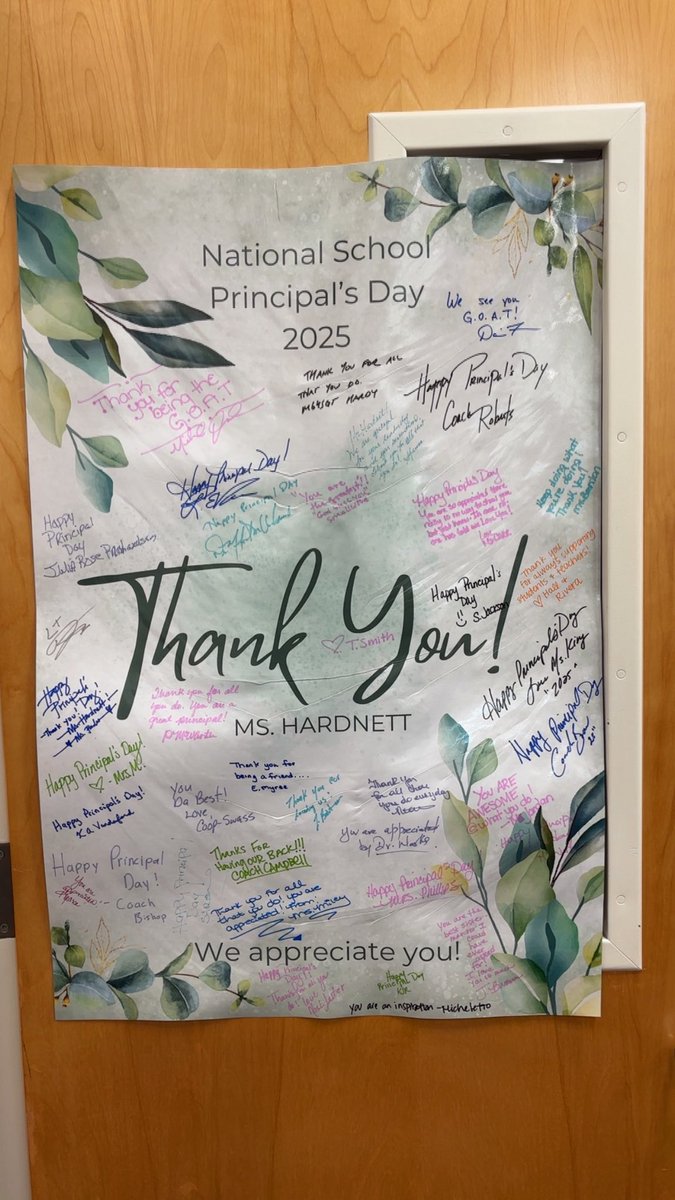 Principal Appreciation Day was filled with love and showering of gifts and gratitude to “The G.O.A.T.” (as we like to call her). Thank you <a href="/bhardnett12/">Brandi Hardnett</a> for your leadership, genuine love for your staff and students, &amp; for always speaking life into all of us. You are appreciated.