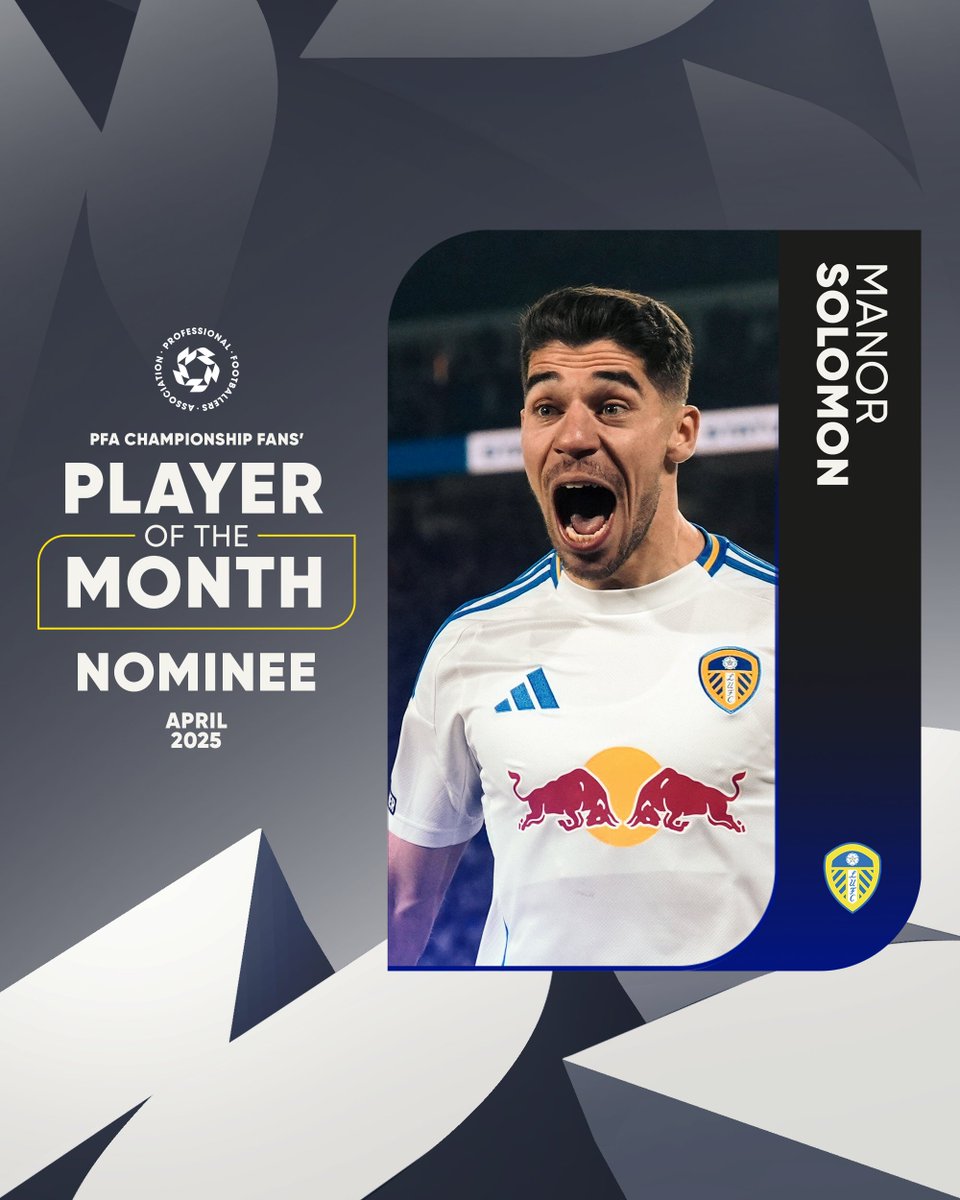 PFA's tweet image. ⚪️🟡 Manor Solomon.

Vote 🗳️➡️ tr.ee/ZYfFez

@LUFC | @Manorsolomon