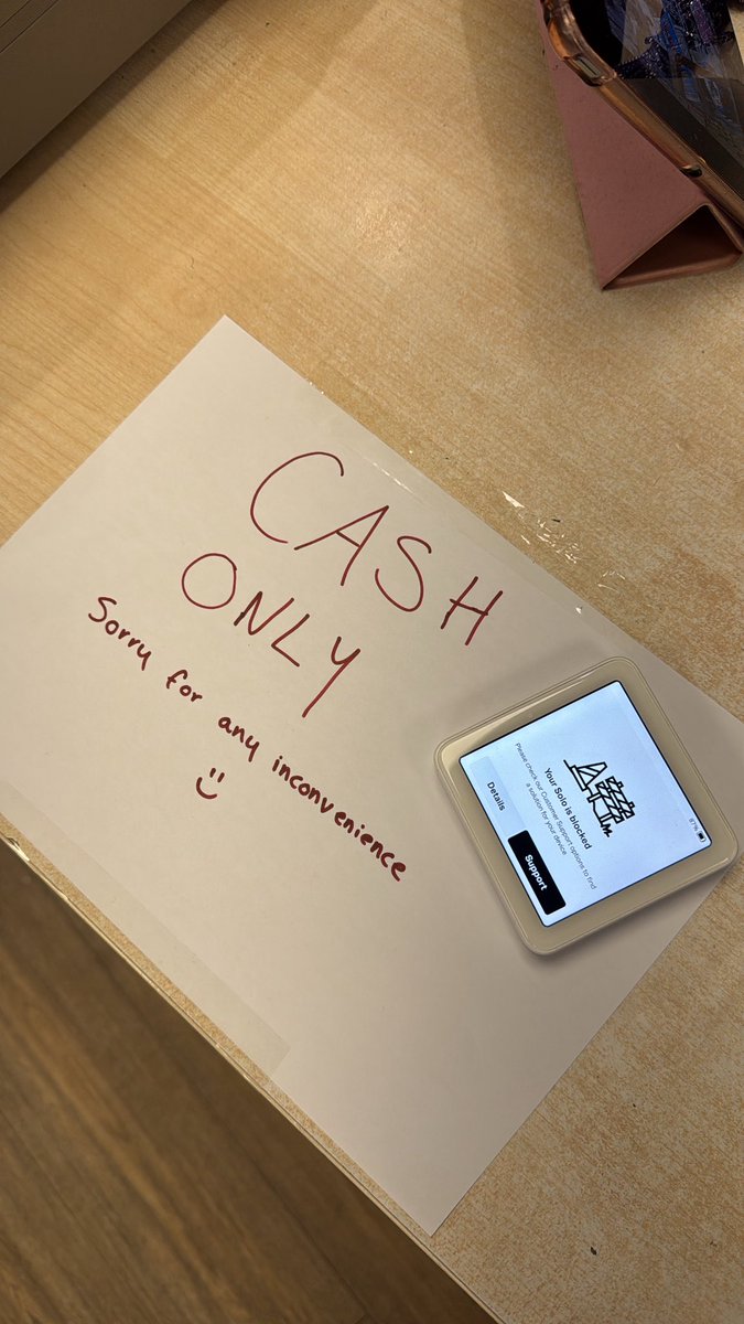 Unfortunately our card machine has decided to give up on us! So that means cash only until the new one comes 🤗 

Sorry for any inconvenience