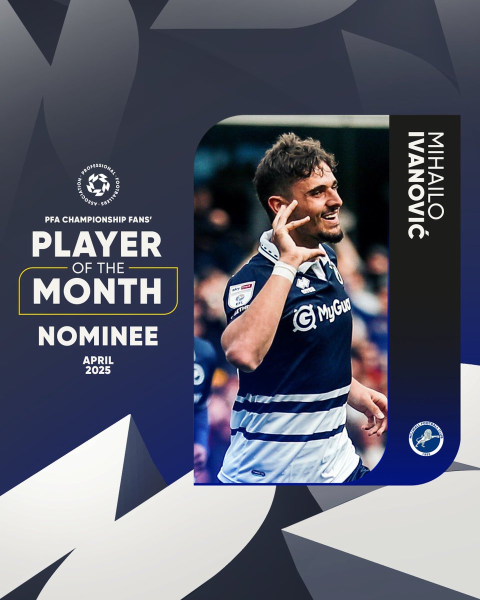 🦁 Mihailo Ivanović.

Vote 🗳️➡️ tr.ee/ZYfFez

<a href="/MillwallFC/">Millwall FC</a>