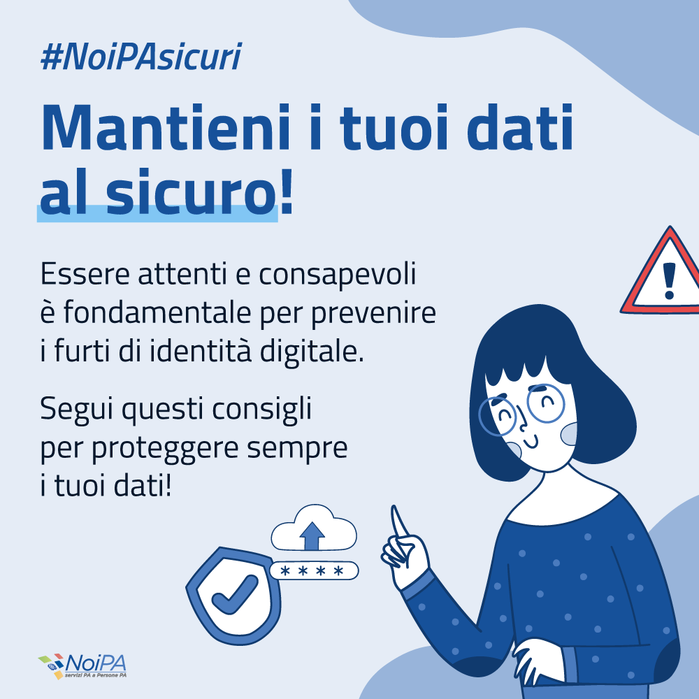 NoiPA_social's tweet photo. 🛡️ Prevenire il furto di identità è possibile!
Segui i consigli di NoiPA e usa SPID in sicurezza:
✔️ Password complesse
✔️ Gestore affidabile
✔️ Mai la stessa password ovunque
#SicurezzaDigitale #NoiPA https://t.co/9CVkaJpWkJ