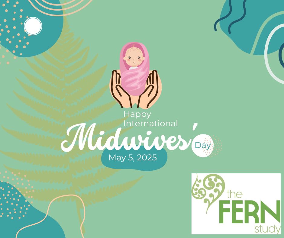 fern1study's tweet image. Celebrating all the amazing midwives involved in the #FERNStudy 🌿for supporting women and their families 🌿you are amazing 😍#InternationalDayOfTheMidwife @LiverpoolWomens @SGH_MatResearch @ProfAsmaKhalil @SmritiPrasad5 @OdaiYaghi91 @NIHRResearch @TwinsTrust #sFGR #MCtwins