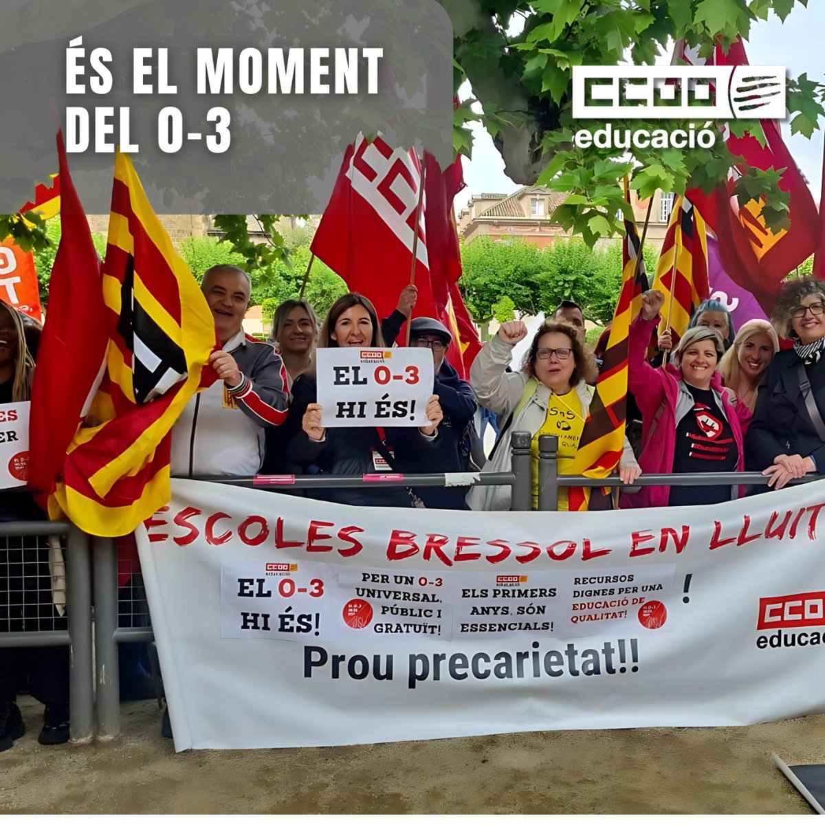 📢 És el moment del 0-3!

📢 Participem en la concentració unitària per situar el 0-3 en l’agenda política!

🔗 ccoo.cat/educacio/notic…