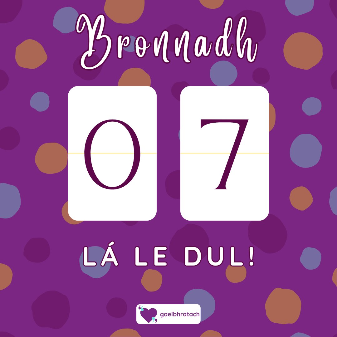 BRONNADH IARBHUNLEIBHÉIL🤩

Táimid ag súil go mór le fáilte a chur romhaibh i gceann 7 LÁ i gColáiste Mhuire gan Smál, Luimneach 🥳

📆Dé Máirt 13 Bealtaine
⏰10.30 (Clárú óna 10.00)

#bronnadh #gaelbhratach #fógra