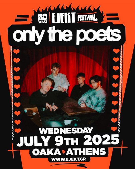 ATHENS!!🇬🇷

So so sick that we’ll be playing in Greece for the first ever time at #EjektFestival

 Can’t wait to see you ❤️