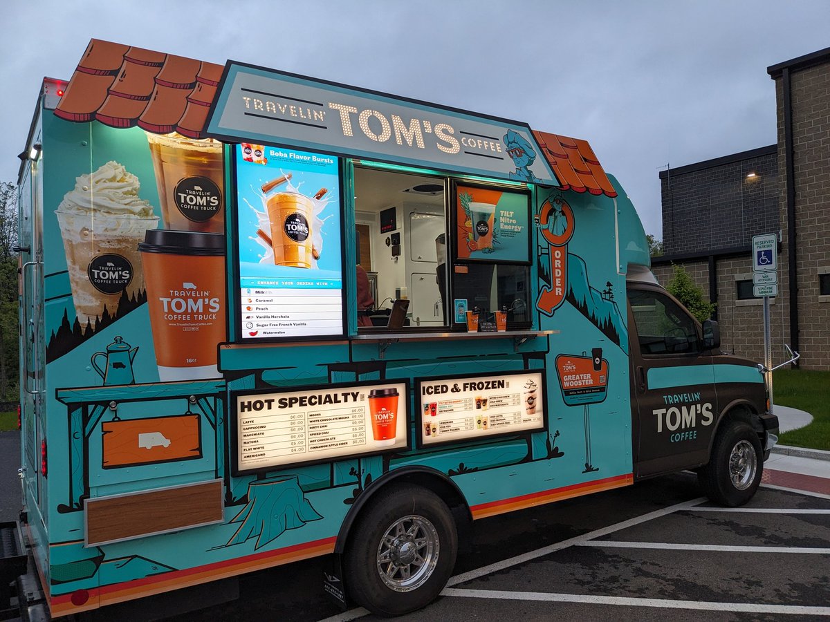 MHS students....Tom's Coffee is here today until 8:00 am!