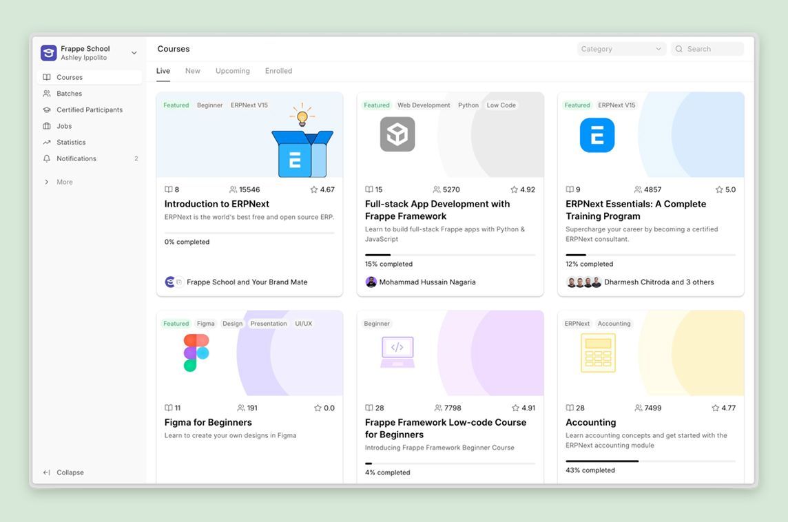 Frappe Learning by <a href="/frappetech/">Frappe</a> is an easy-to-use learning management system built with Vue, helping you create structured courses 🧑‍🎓 - madewithvuejs.com/frappe-learning