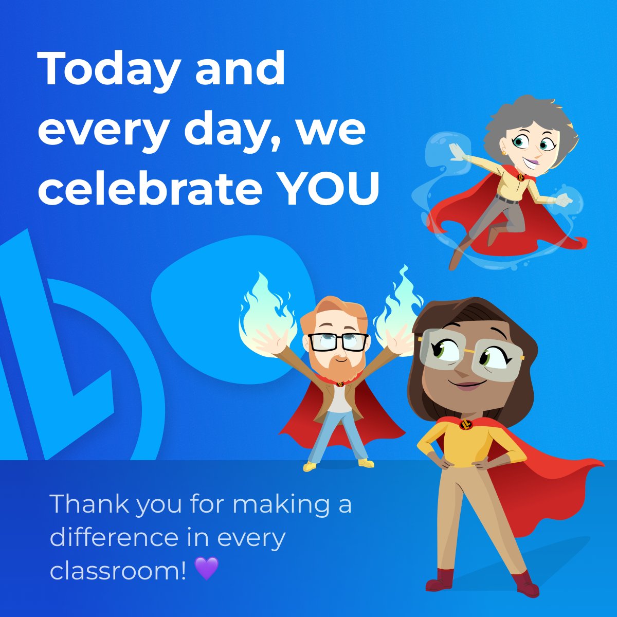 Today and every day, we celebrate the teachers who ignite curiosity, inspire learning, and make a difference in every classroom! 🌟
Thank you for everything you do! 💜
#TeacherAppreciationWeek #ThankYouTeachers #LegendsOfLearning