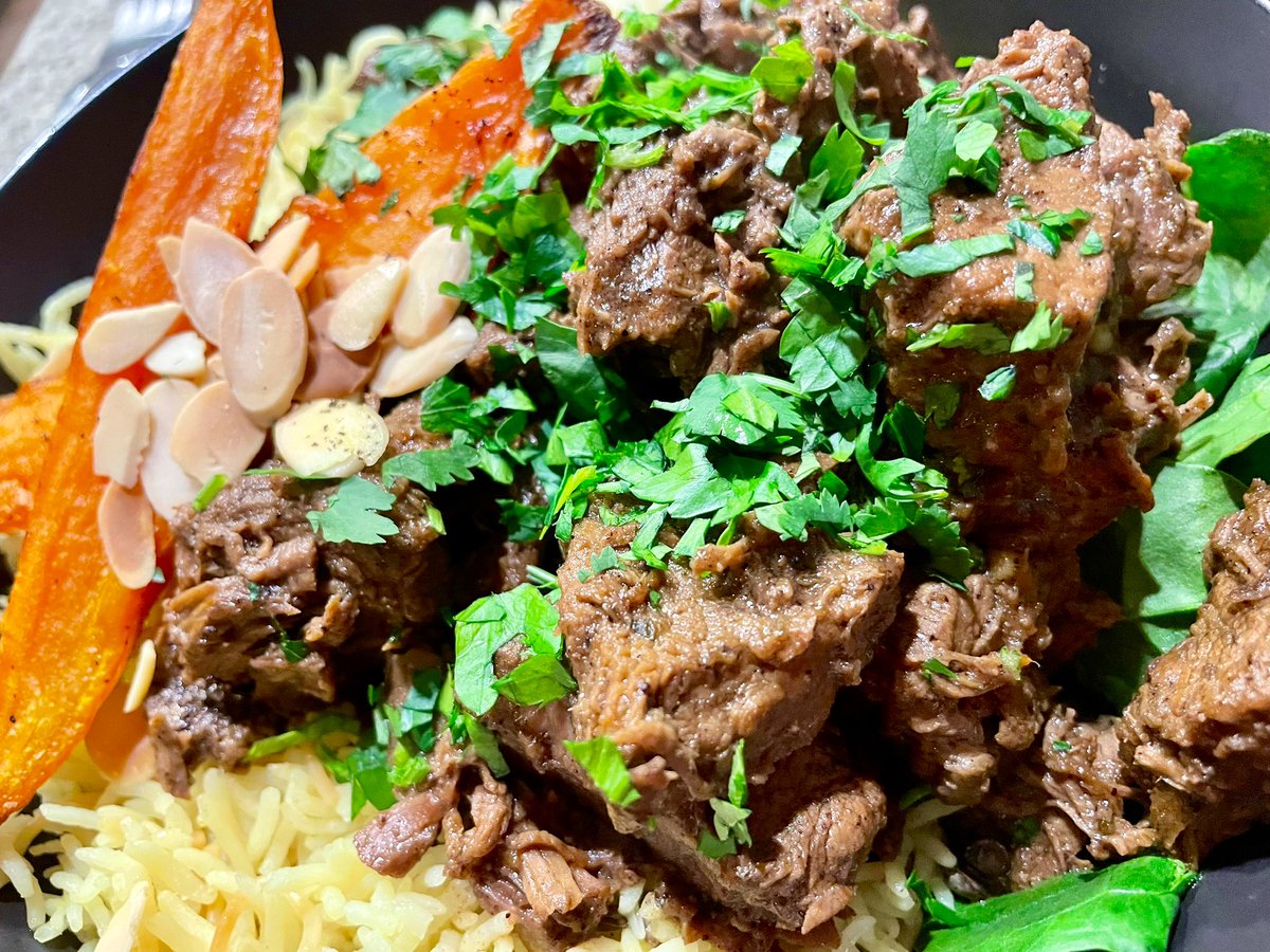 Ms-Nat (@nataliemoran20) on Twitter photo First cook from my birthday present <a href="/FadiKattan/">Fadi Kattan</a>’s Bethlehem and the fellas have just arrived home from sport so it’s time to enjoy it. Rosto Mariam tonight with rice, lentils and some sumac roasted sweet potato. Enjoy your evening Tweeps💛 First cook from my birthday present <a href="/FadiKattan/">Fadi Kattan</a>’s Bethlehem and the fellas have just arrived home from sport so it’s time to enjoy it. Rosto Mariam tonight with rice, lentils and some sumac roasted sweet potato. Enjoy your evening Tweeps💛