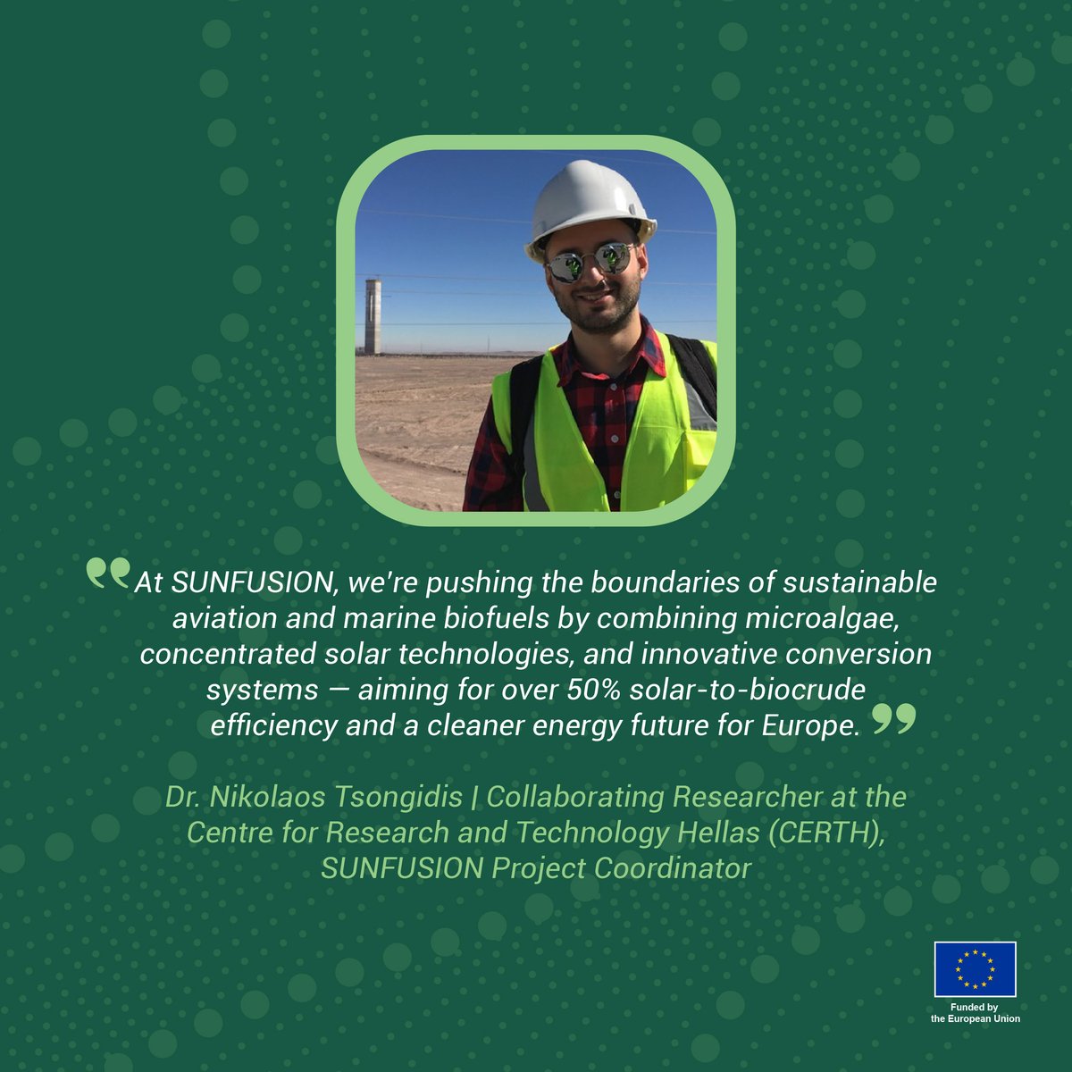 ☀️ Meet the Centre for Research &amp; Technology Hellas (CERTH), the coordinating organization of the SUNFUSION project!

We're thrilled to have CERTH's expertise driving innovation in the SUNFUSION project!

Read more ➡️sunfusion.eu