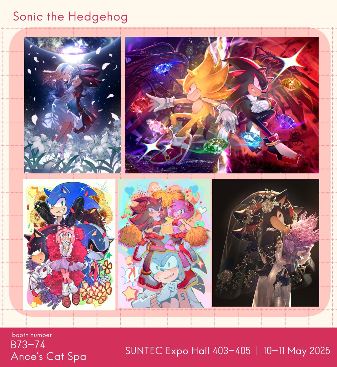 junjoupurelove's tweet photo. My new stuff for Doujima 2025 (As well Comifuro later!!) A lot of Sonic stuff, and also my original comic finally sold in SG!! 
Please check them out if you are visiting!!
📍May 10-11, Suntec Hall 403-405 Booth @AnceCatSpa B73-74

#doujima2025 #doujimasg #doujima2025catalogue https://t.co/Q79zr9cNOK