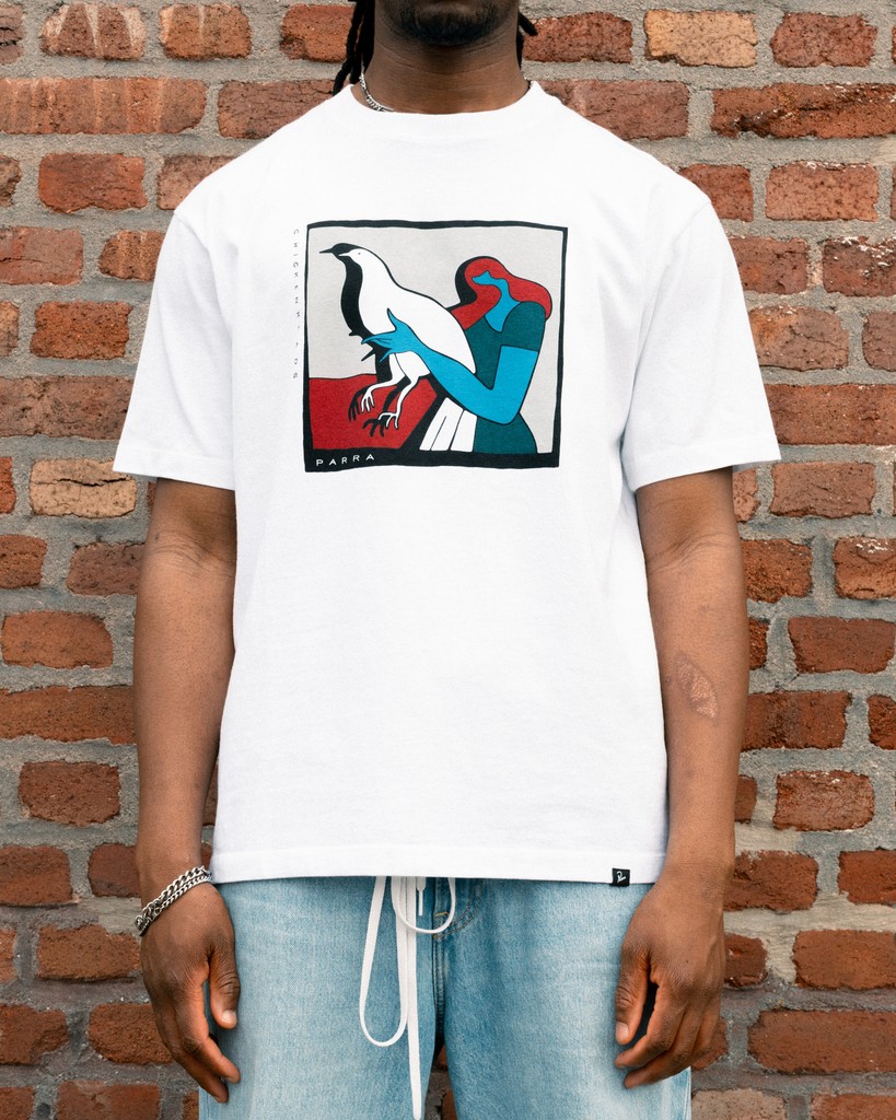 AFEWSTORE's tweet photo. SHOP LINK ➡️ https://t.co/x3iEt2wbmM

A little absurd, a lot of attitude — by Parra’s latest tee lineup turns surrealism into streetwear. 

#byParra #ParraArt #AFEWstore #WearableArt #AmsterdamVibes https://t.co/ziTHfUIerN