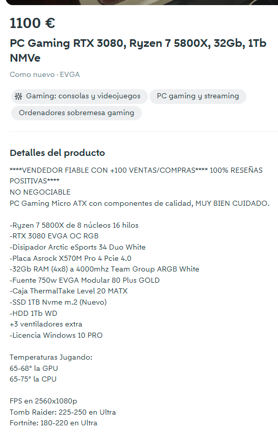 Helion_1ero's tweet photo. Tengo este PC en venta.

Si algún suscriptor lo quiere, le haré una rebaja de -250€😉(850€).

Lleva todo componentes de calidad.

Fuente buena Gold modular
Placa X570 con PCIe 4.0
Rams a 4.000mhz
Disipador Arctic doble
SSD nvme
Grafica EVGA RGB

¡Interesados por privado! https://t.co/p9DwNRiCxQ