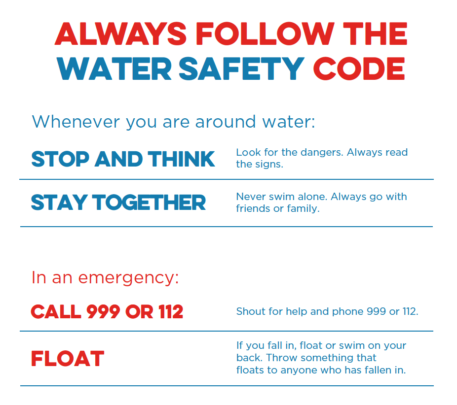 Water Safety Reminder:
With the warmer weather, it's tempting to swim in open water, but even experienced swimmers can be at risk. 
Sadly, a 16-year-old boy from Merseyside lost his life last week after swimming in a canal. 
Please stay safe and avoid swimming in unknown water.
