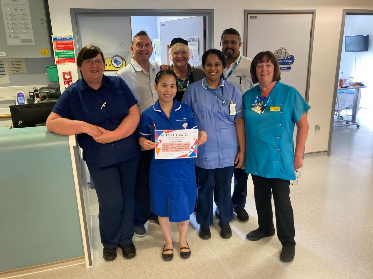 IPC winners for April 2025
Nemone Briggs -  star of the month
Lindhurst Ward - most improved 
Stroke unit - most engaging

Please note there is a picture of most improved.
