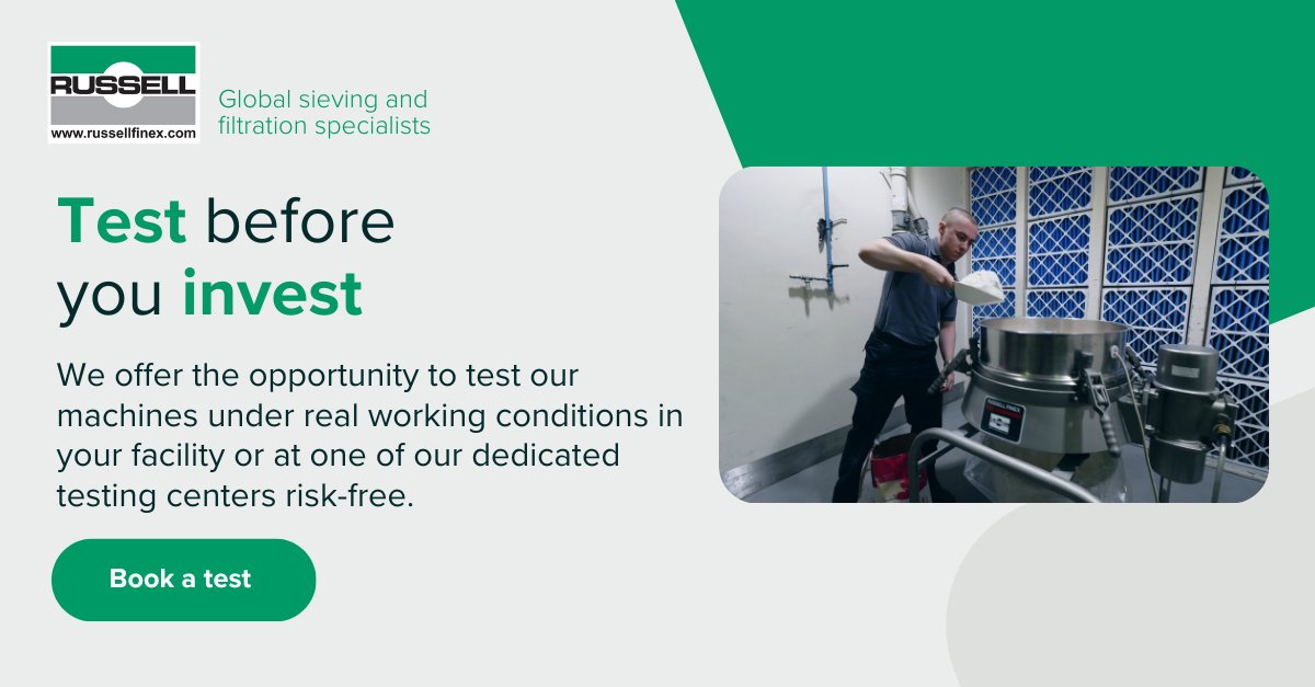 With global testing facilities and the ability to test directly in your own production line, you can see the performance of our solutions before making any commitment.

Schedule your free product test here: russellfinex.com/en/test-before…