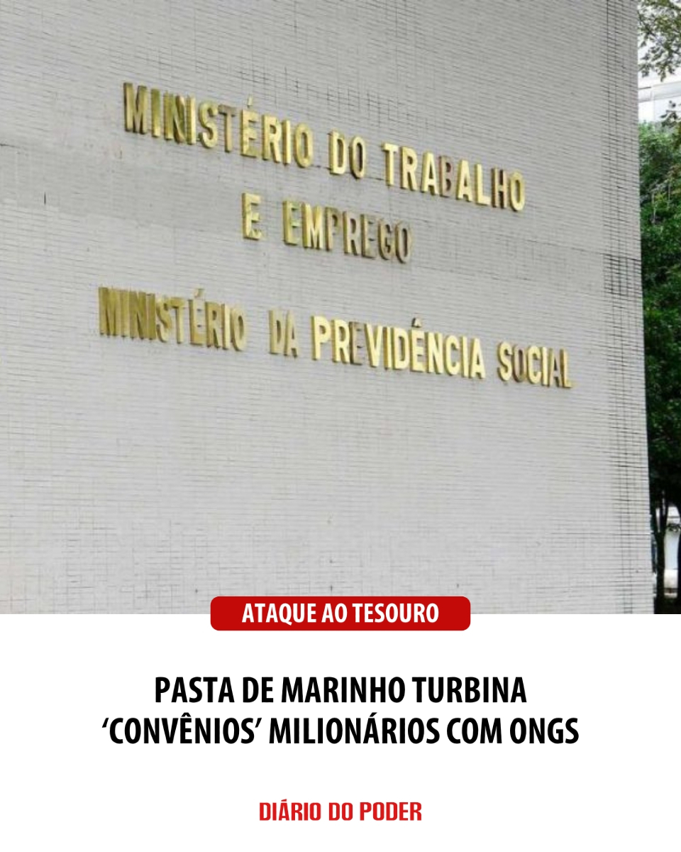 O Ministério do Trabalho quintuplicou, em 2024, o valor de convênios com organizações não governamentais (ONGs), passando de R$ 25 milhões em 2023 para R$ 132 milhões, em sua maioria financiados por emendas parlamentares.