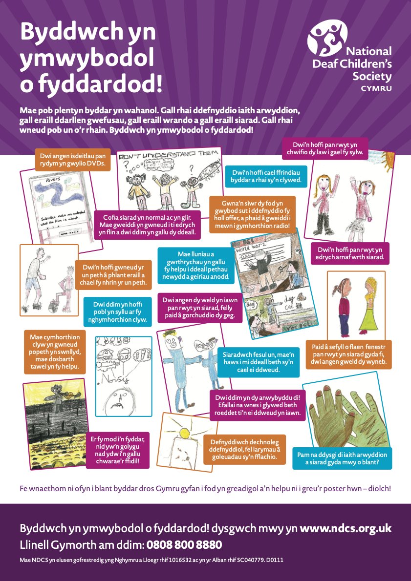 Deaf Awareness Week:
Here are some tips on how to be more deaf aware when working with, or engaging with D/deaf individuals.
Wythnos Ymwybyddiaeth o'r Byddar:
Dyma rai awgrymiadau cyflym ar sut i fod yn fwy ymwybodol o fyddar wrth weithio gyda, neu ymgysylltu ag unigolion byddar.