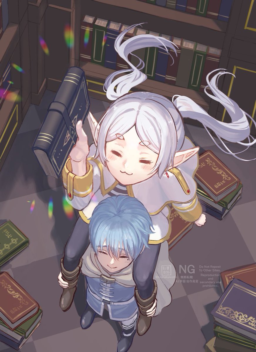 kouhakuworks's tweet image. 貴重な魔導書 を 手に入れた！
「むふー！」