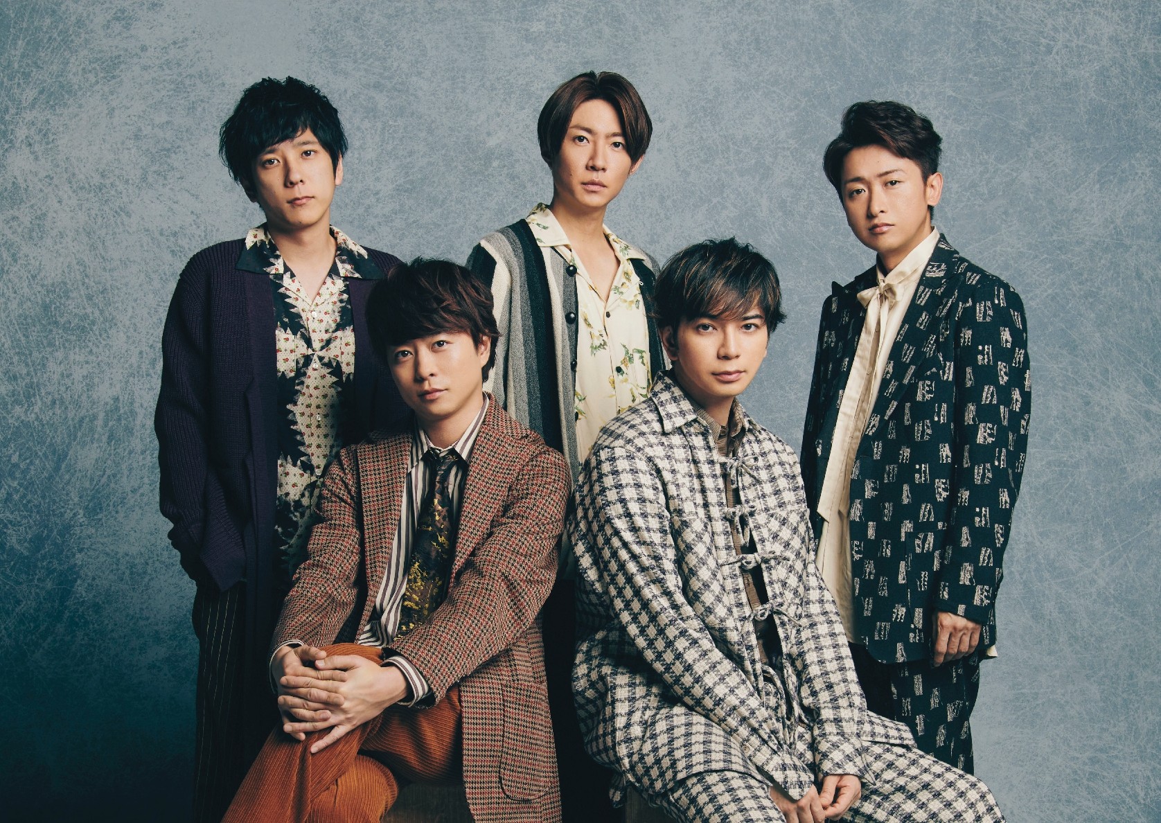嵐 公式写真 嵐ロゴ 集合 2002-2003 新嵐 大野智 櫻井翔 松本潤