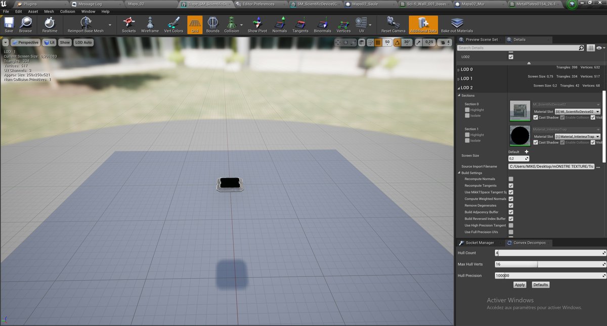 WorldMGames's tweet image. S-Project 66:
I'm working on the LODS for the new level, starting with this hatch
#devlogs #IndieDevs #indiegame #unreal #horror #gamedev