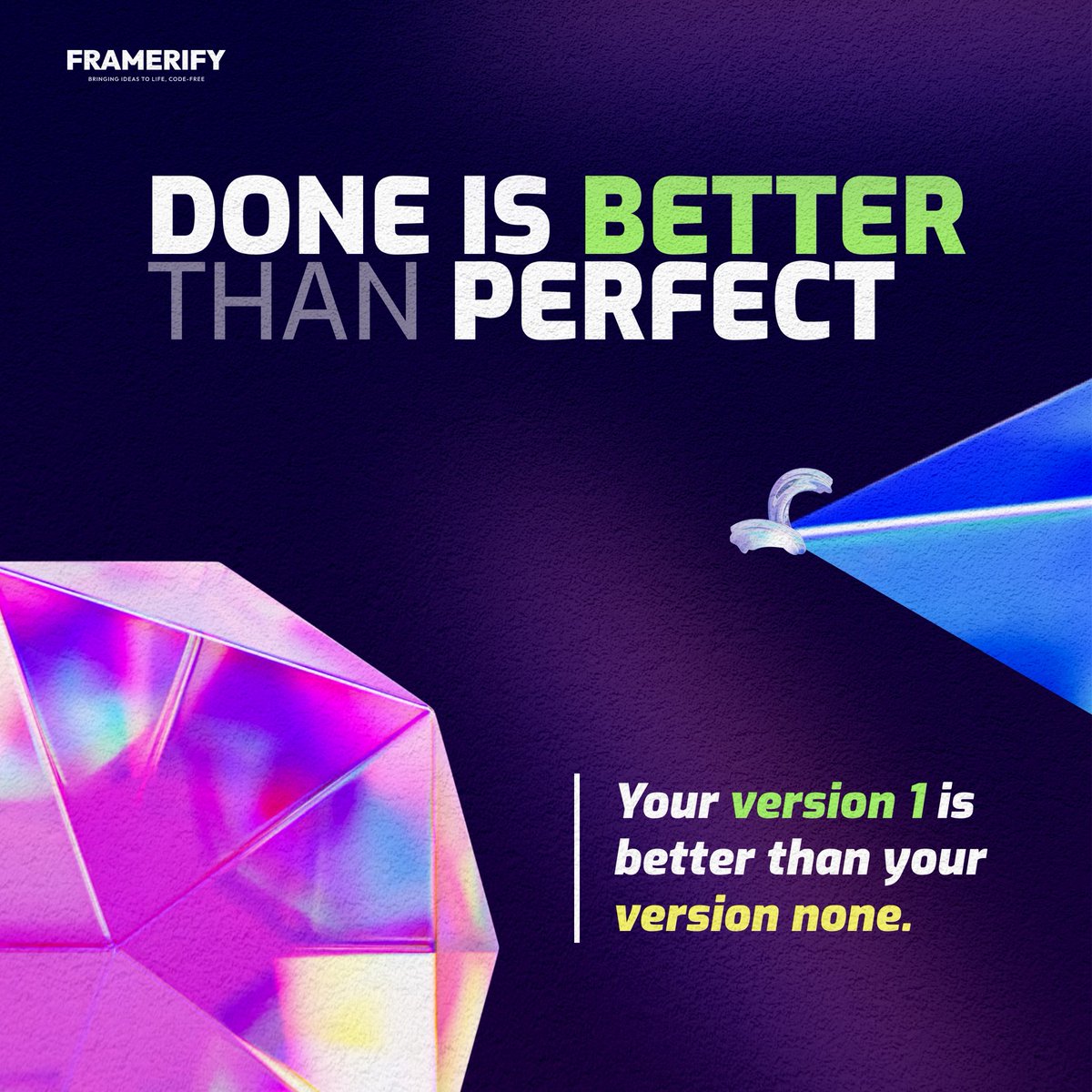 framerify's tweet image. Your version 1 beats version none.

 🚀 Stop obsessing. Start shipping.
 Framerify makes it easier to launch fast and improve loud.

 #MVP #BuildInPublic #Framerify #Launch #framer