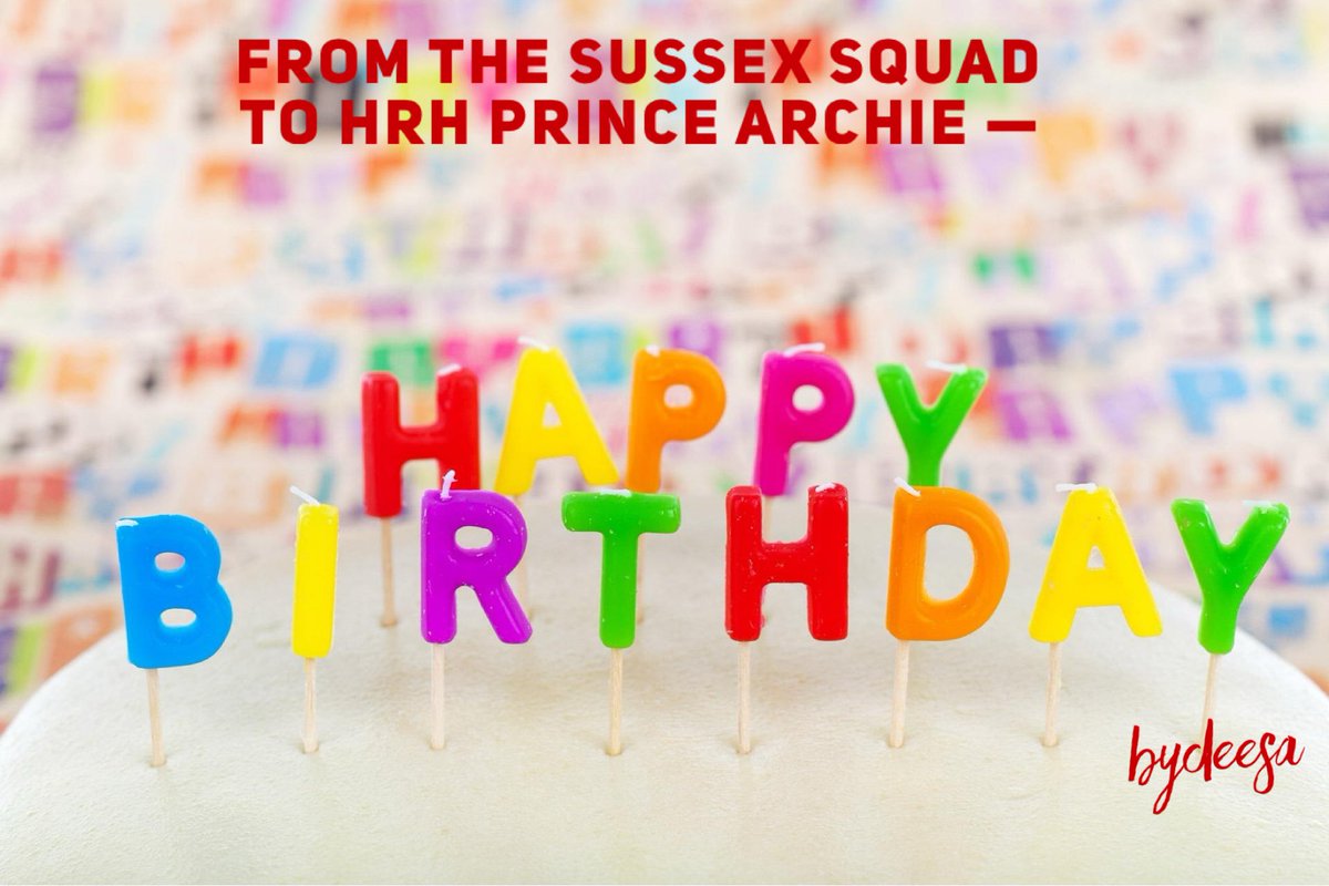 Happy 6th Birthday to HRH Prince Archie!!!